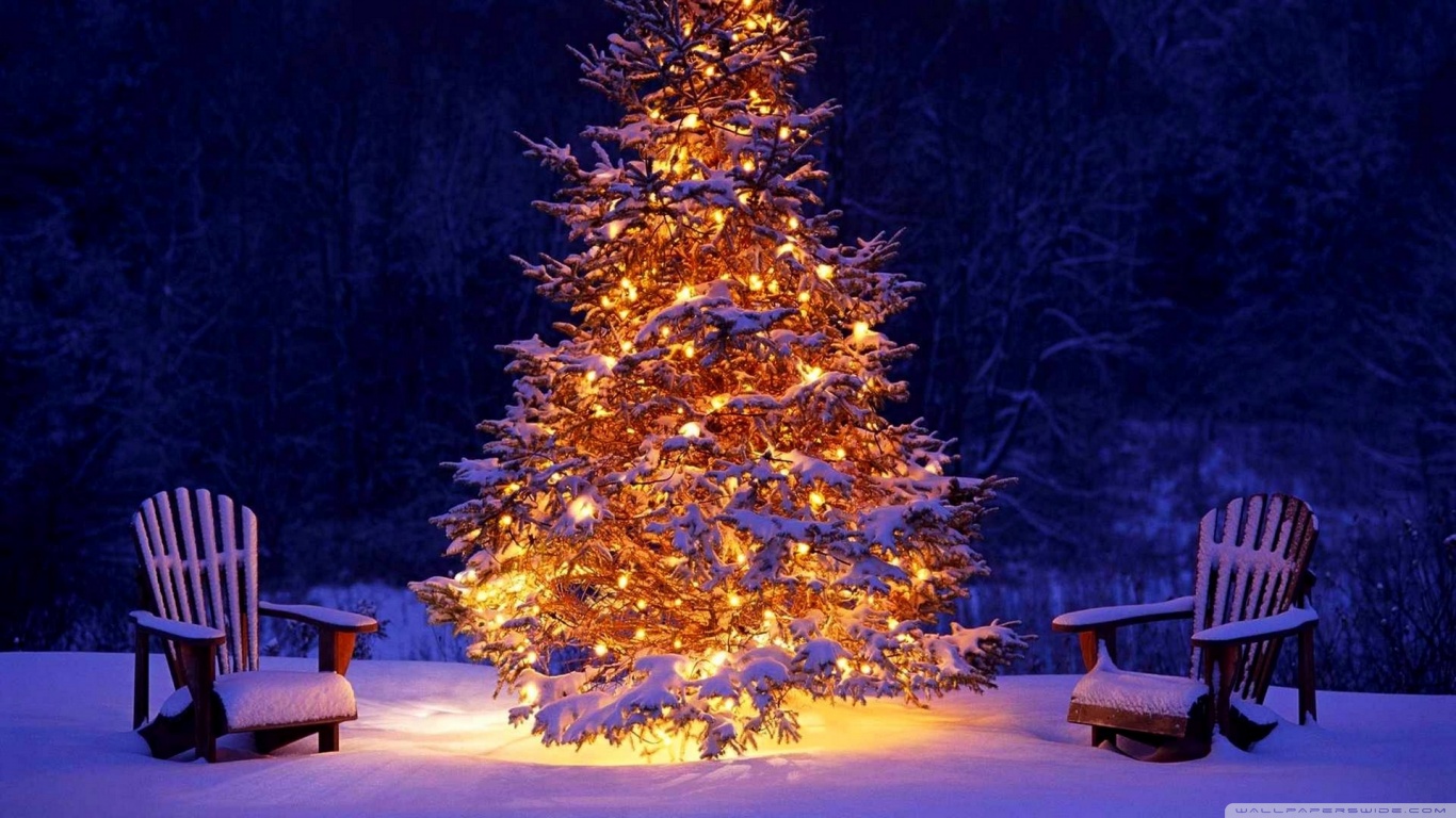 Christmas Outdoor Decorations Ultra HD Desktop Background Wallpaper for 4K UHD TV, Tablet