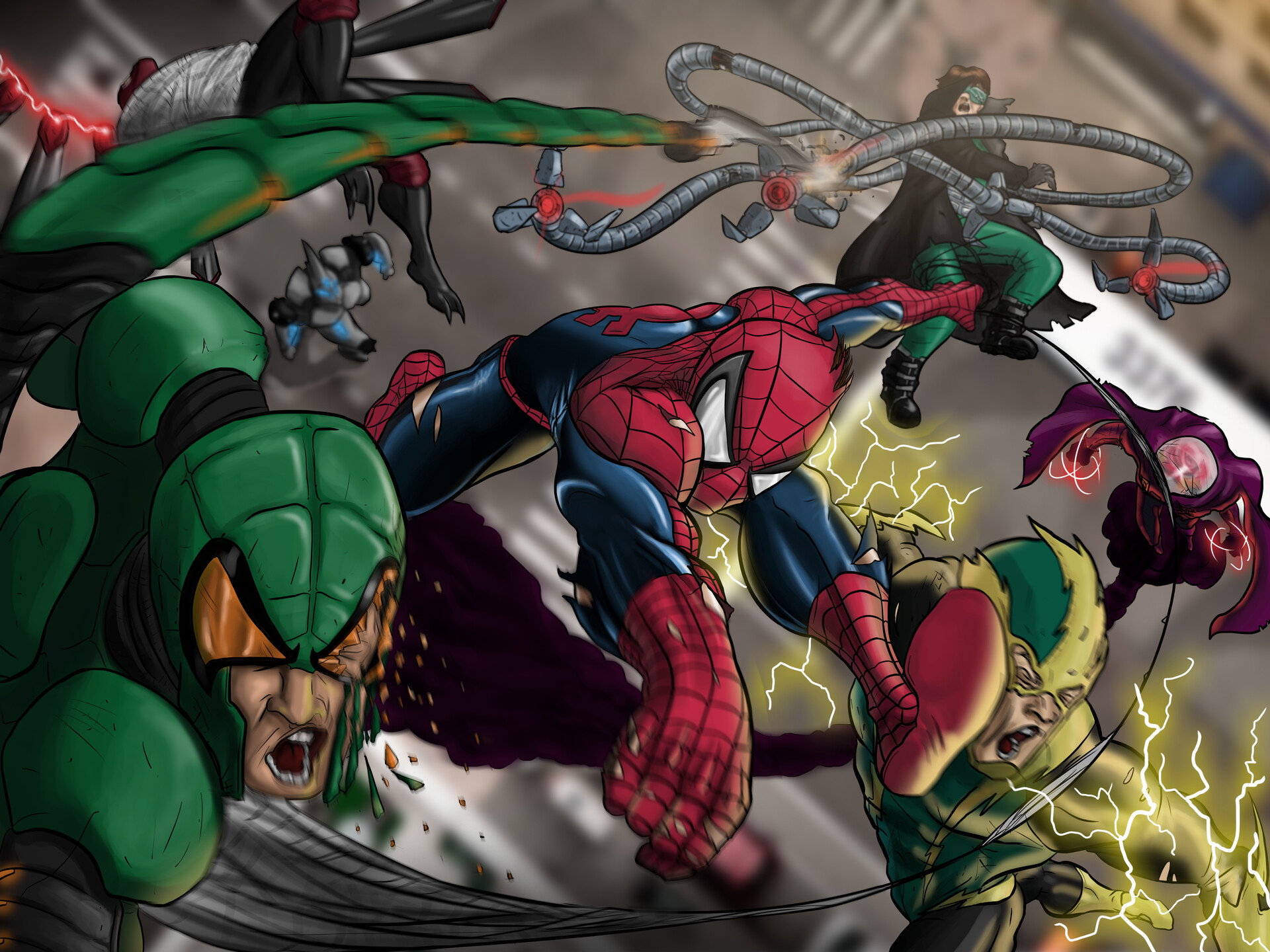 Spider Man Vs Sinister Six