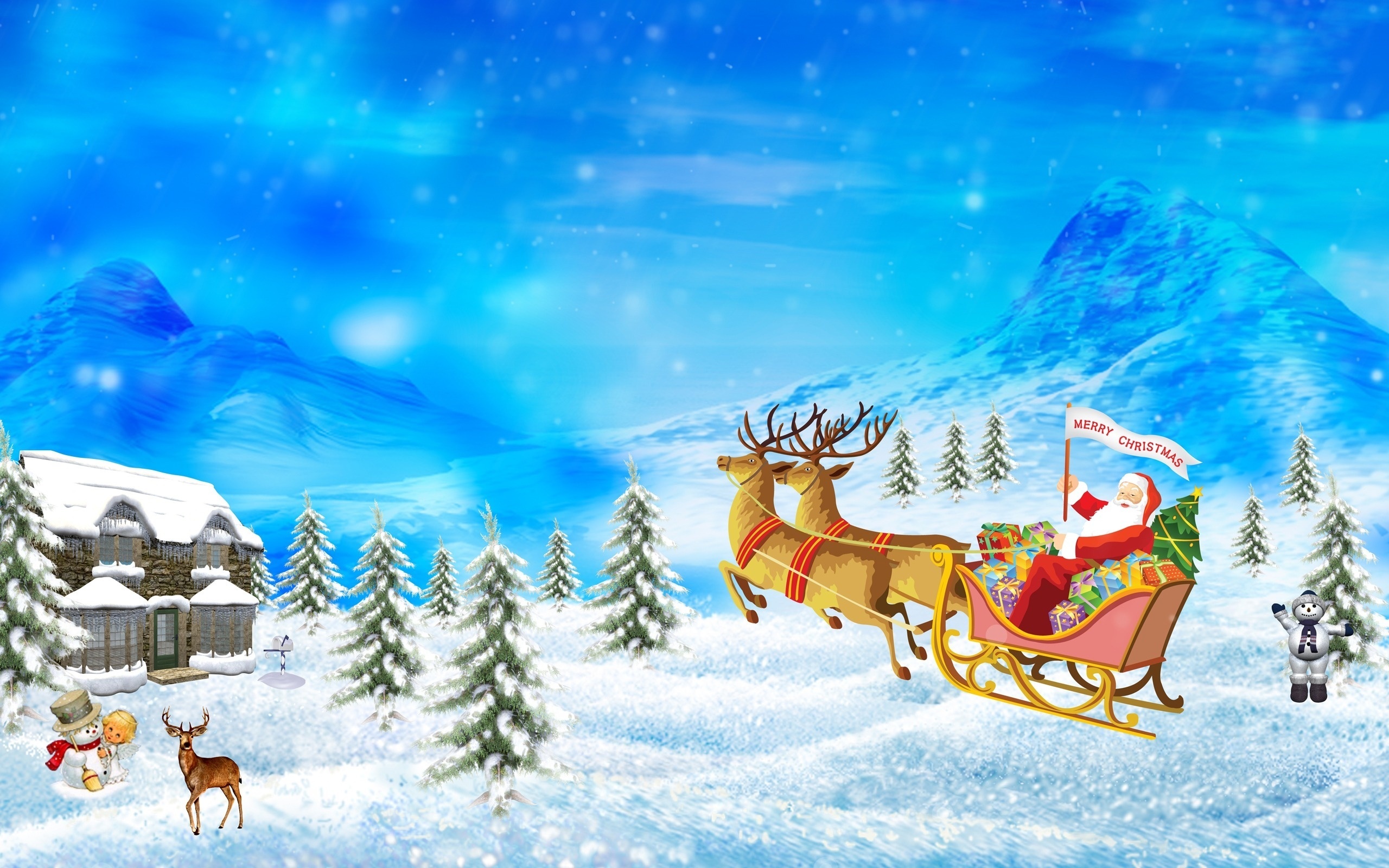 Beautiful Winter and Christmas Wallpaper For Desktops