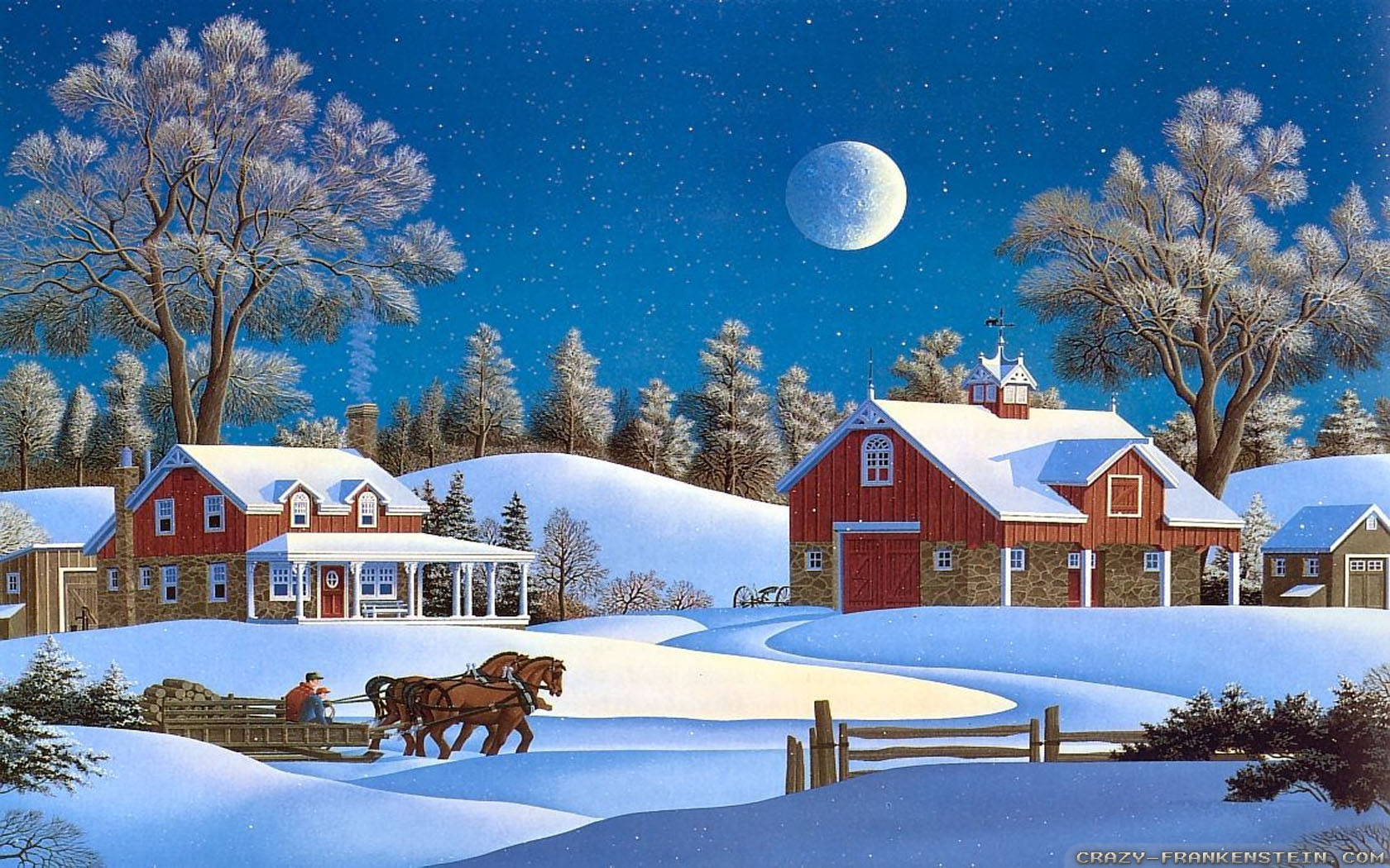 Winter Christmas wallpaper