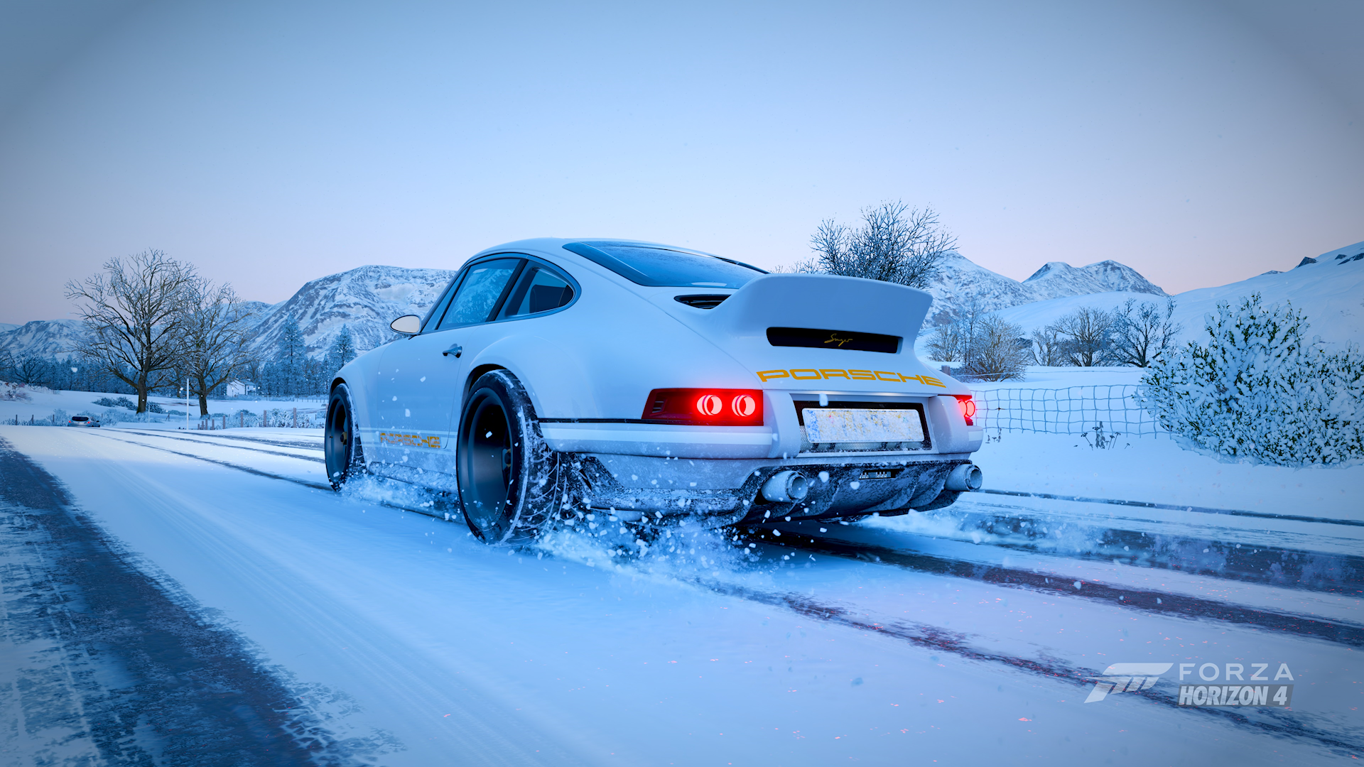 Cool picture I took last winter season. Love the reimagined Porsche