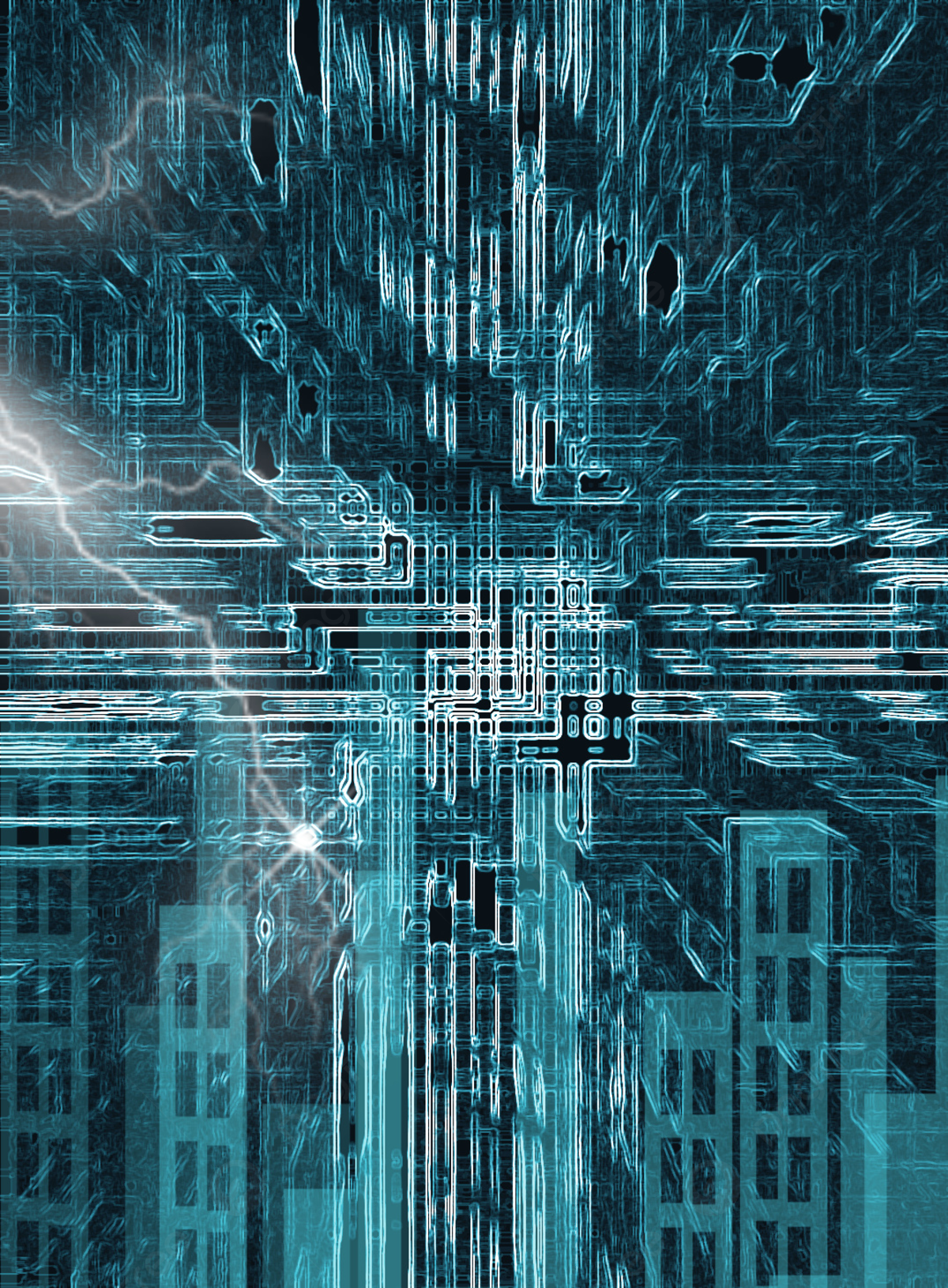 Cool Background Map Of Technology City, Technology, Background, City Background Image for Free Download