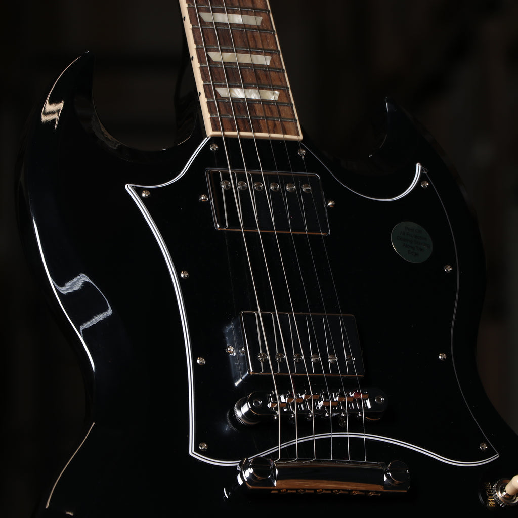 Gibson SG Standard Electric Guitar in Ebony with Soft Shell Case