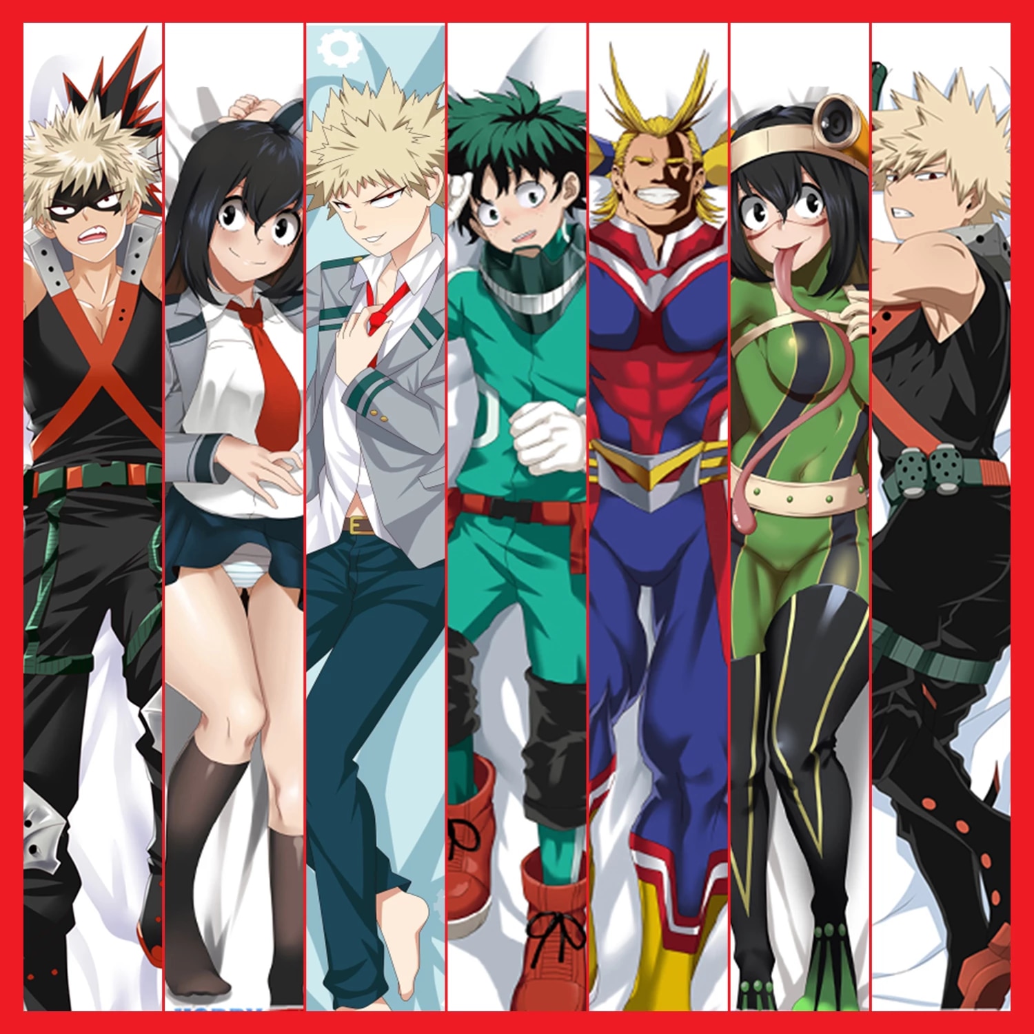 Hobby Express Anime Dakimakura Japanese Otaku Waifu Hugging Body Pillow Cover Case My Hero Academia Himiko Toga Bakugo Izuko