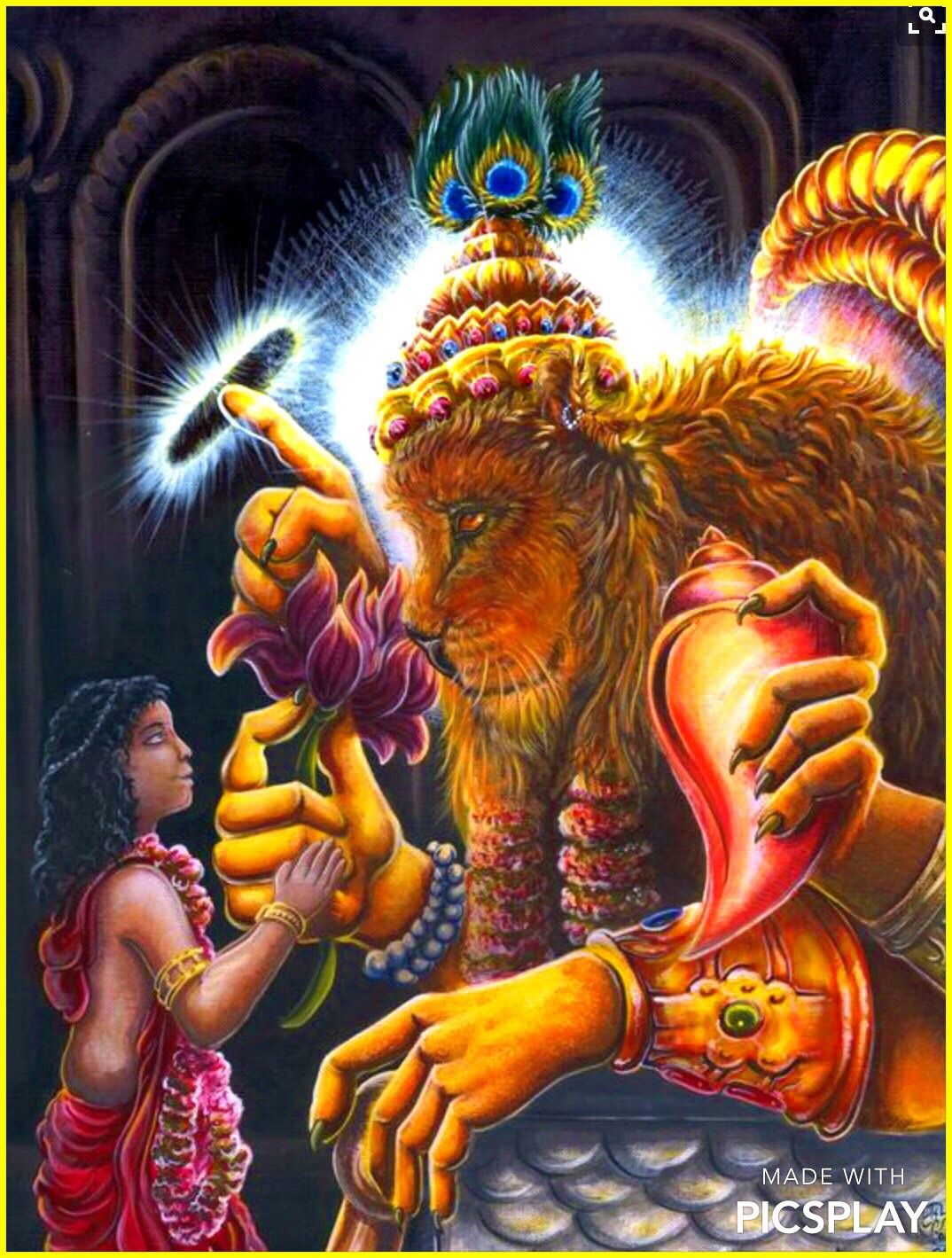 NARSINGH BHAGWAN. Hindu gods, Hindu deities, God art