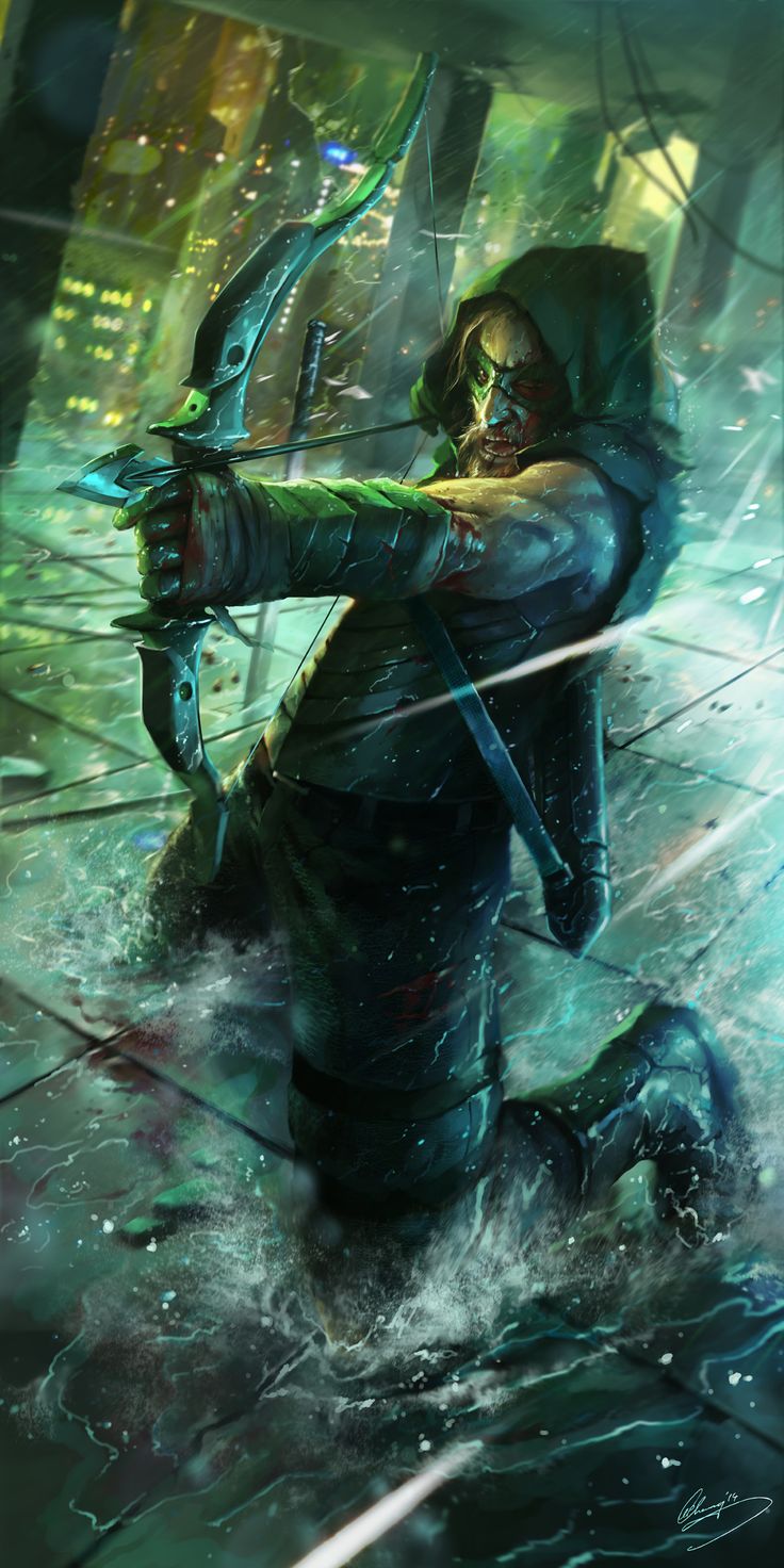 Green #Arrow #Fan #Art. (The Last Arrow) By: Lap Pun Cheung. AWESOMENESS!! [THANK U 4 PINNING!!]. Art dc comics, Art héros, Image batman