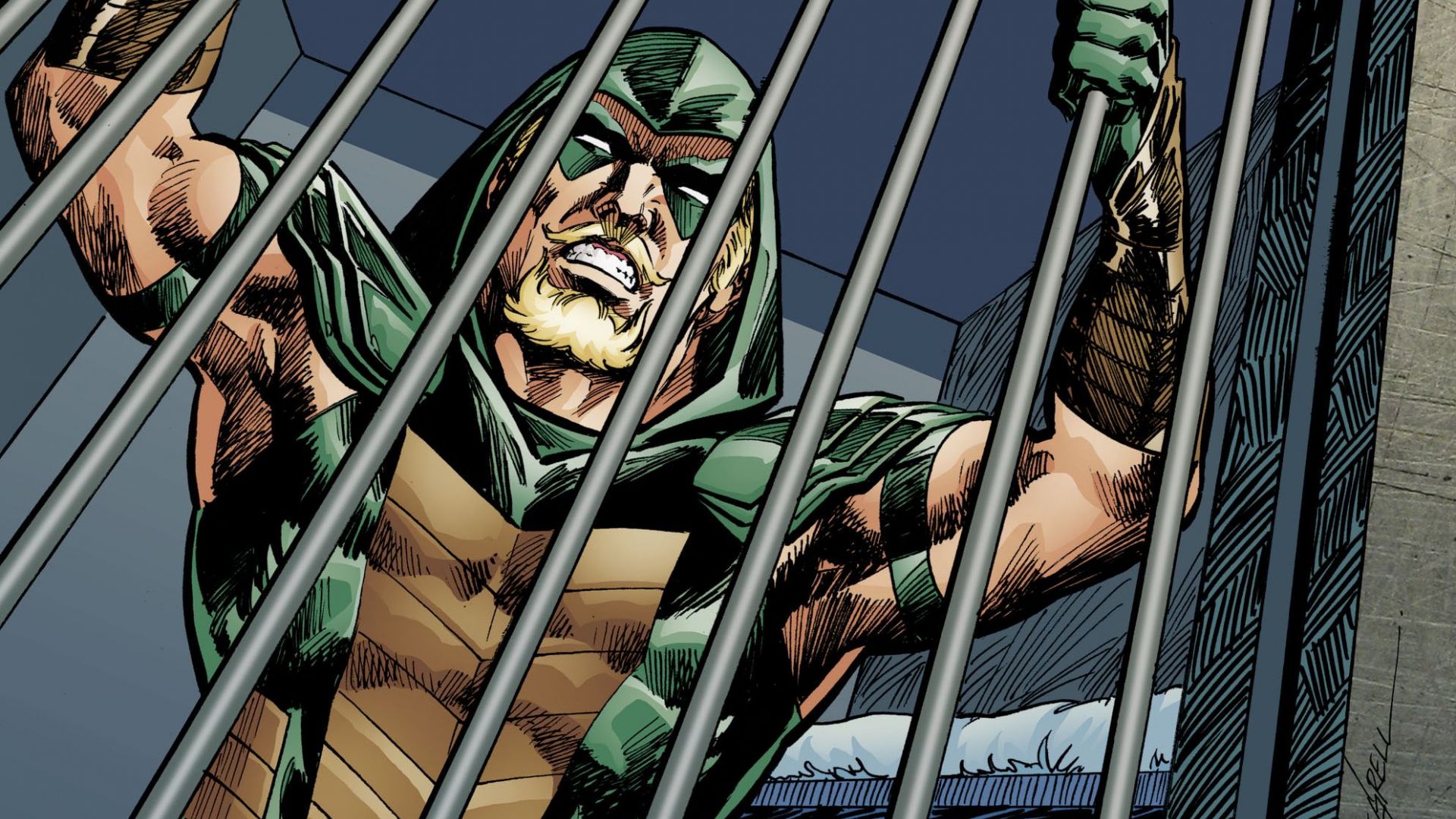 Desktop Wallpaper Behind Bar, Green Arrow, Superhero, HD Image, Picture, Background, D8b12e