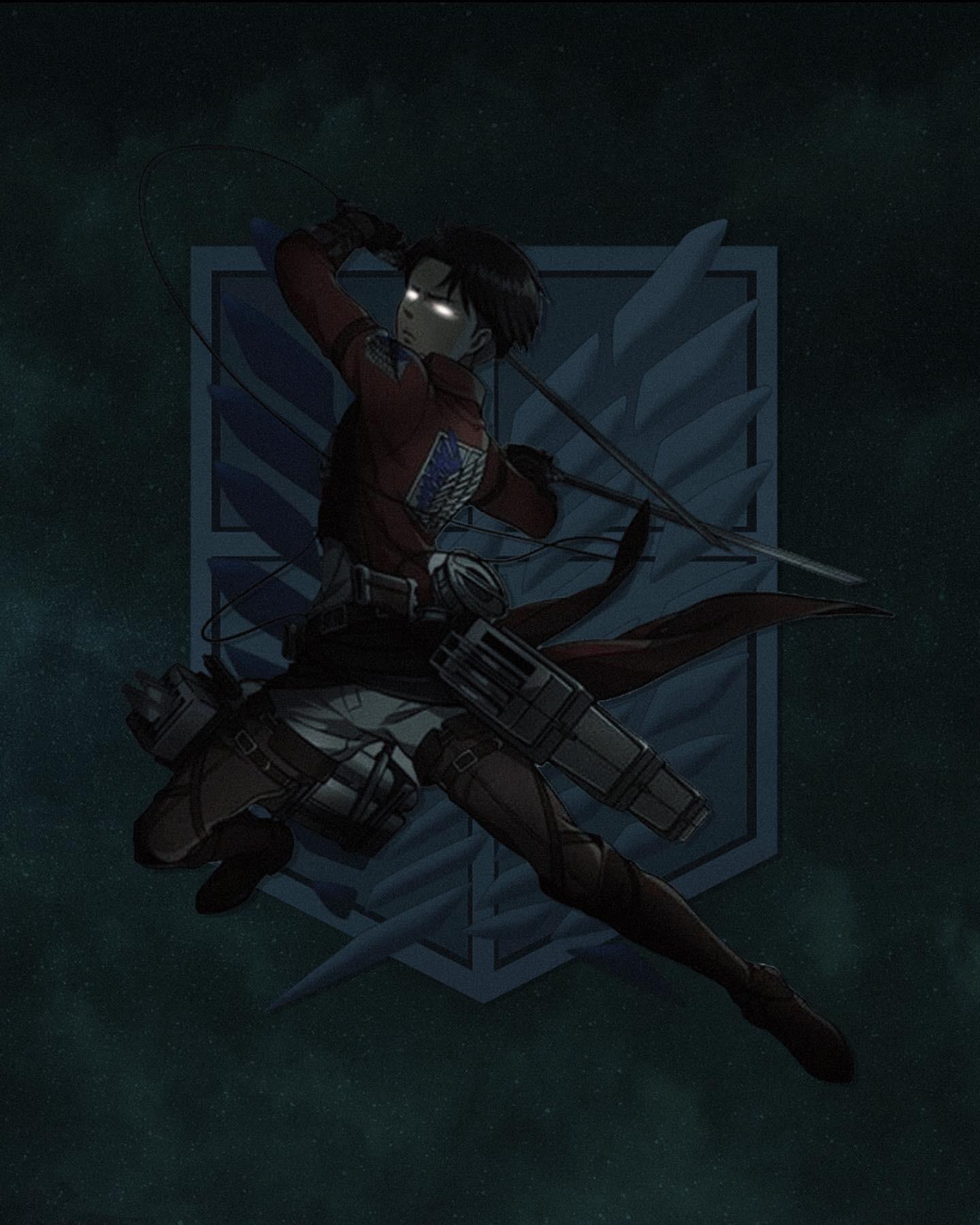 I made some Captain Levi Ackerman wallpaper