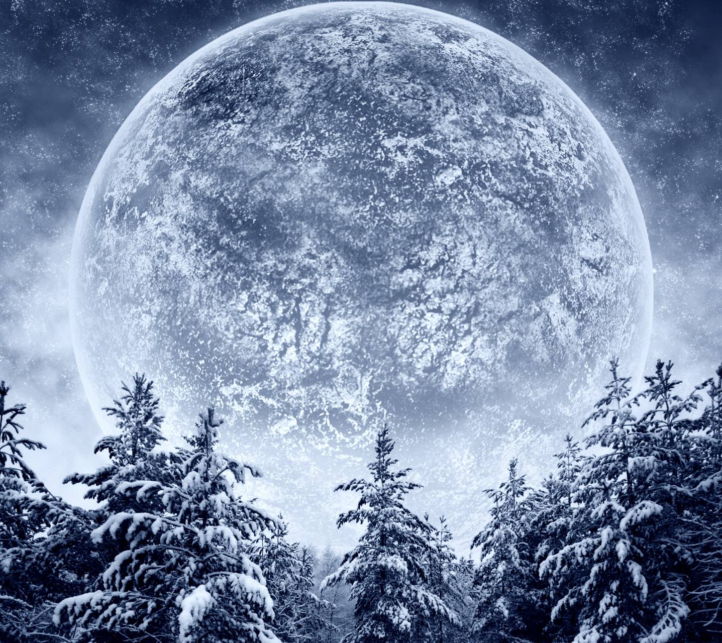 Winter Moon Desktop Wallpapers - Wallpaper Cave