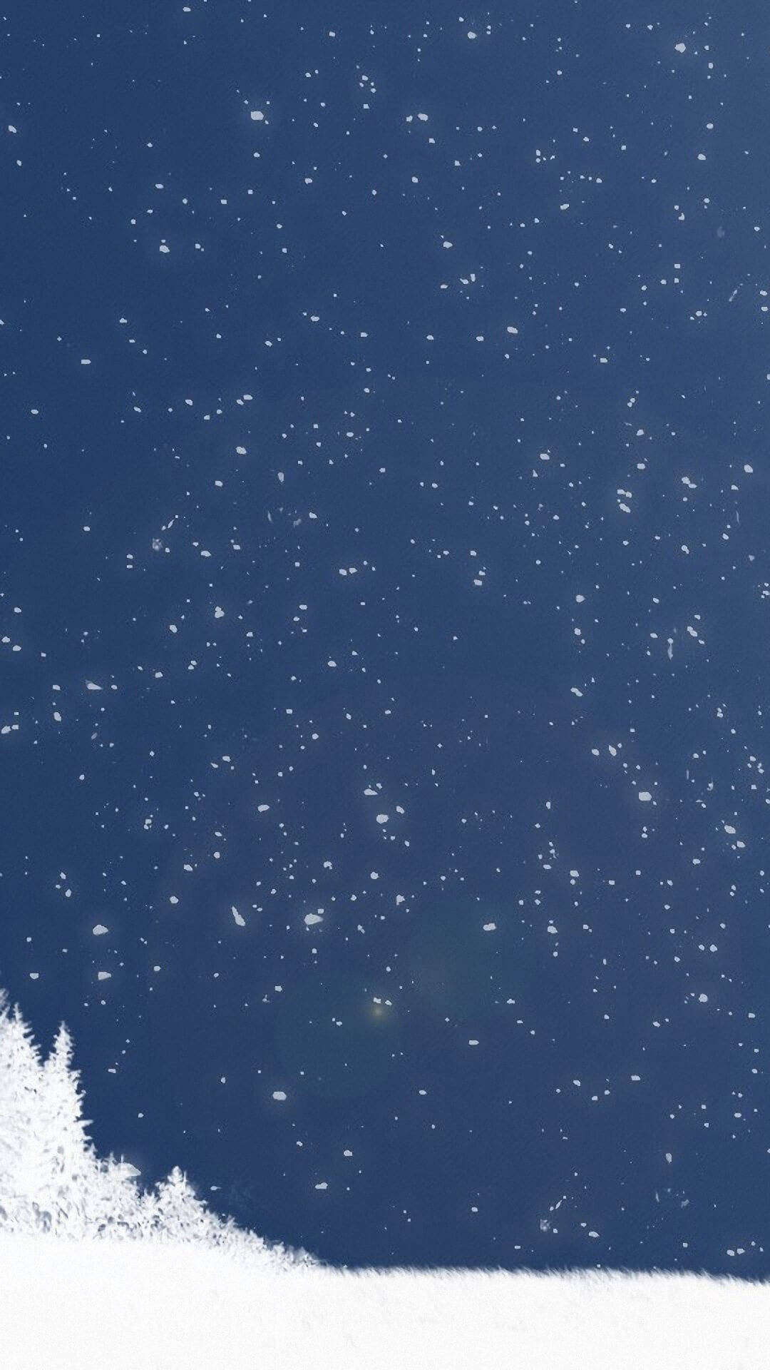Download Falling Snow Winter iPhone Wallpaper
