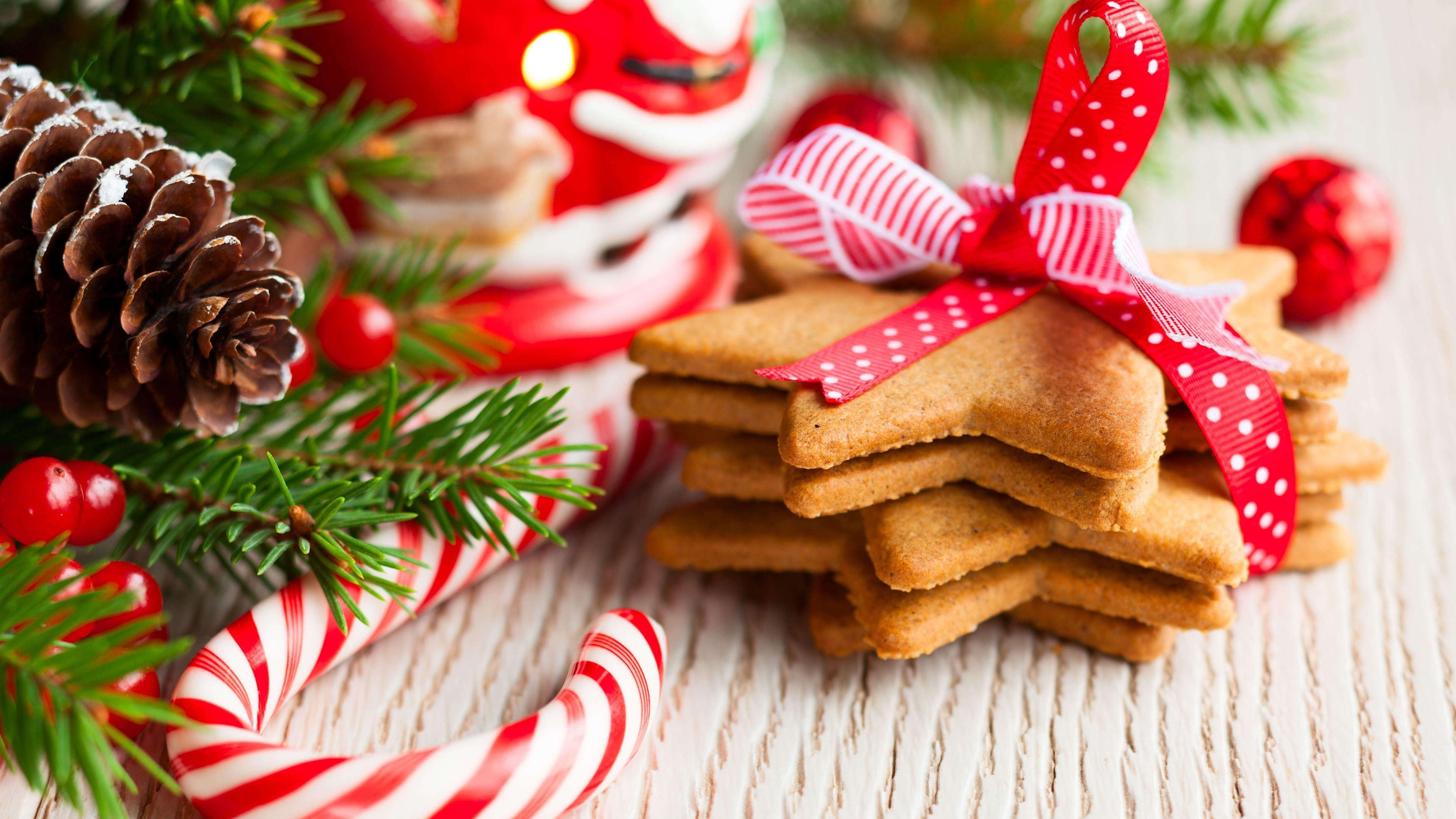Christmas Cookies Gingerbread UHD 4K Wallpaper