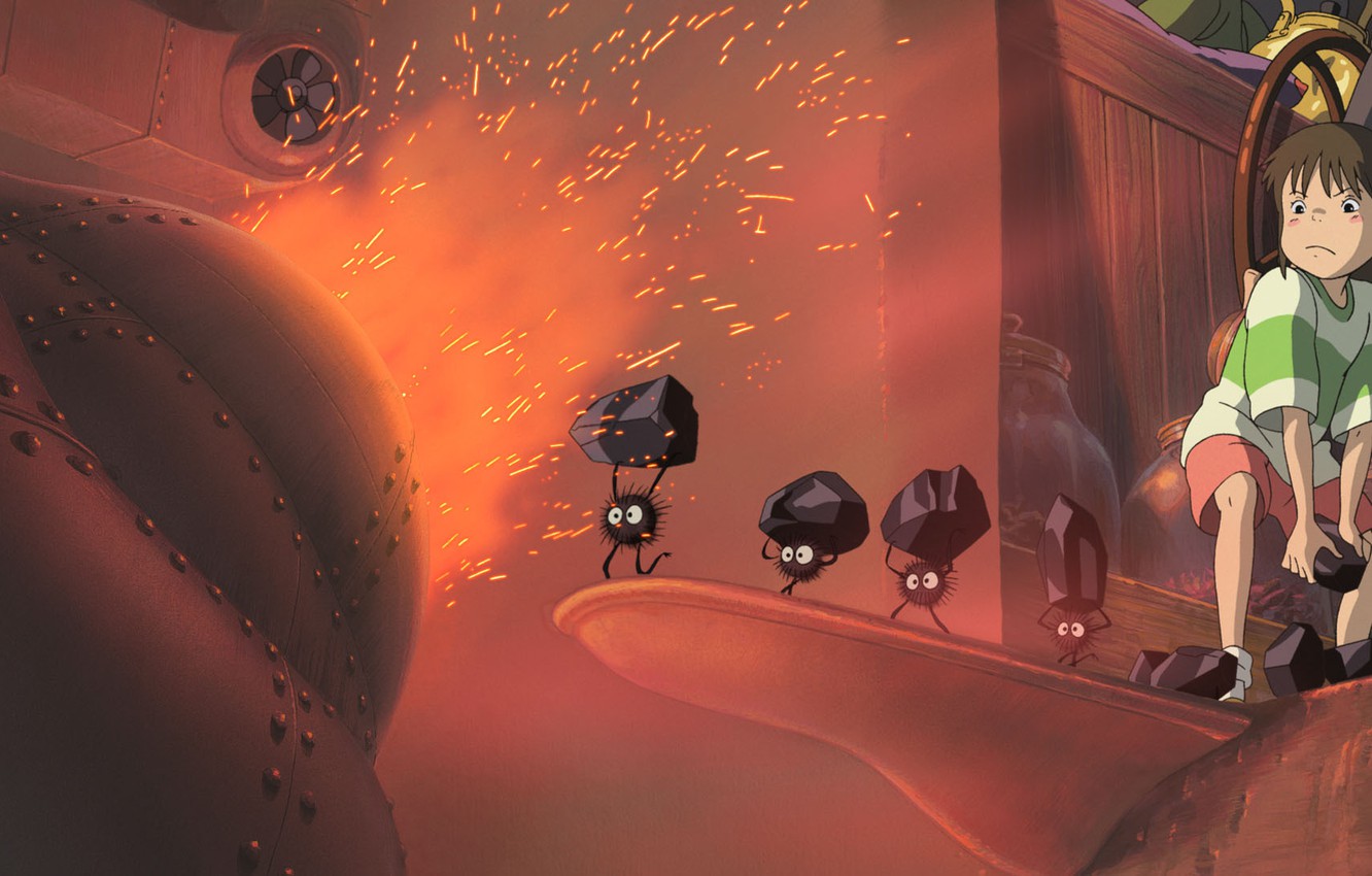 Wallpaper anime, girl, spirited away, spirited away, Hayao Miyazaki, ogino chihiro, Chihiro, embers image for desktop, section кодомо