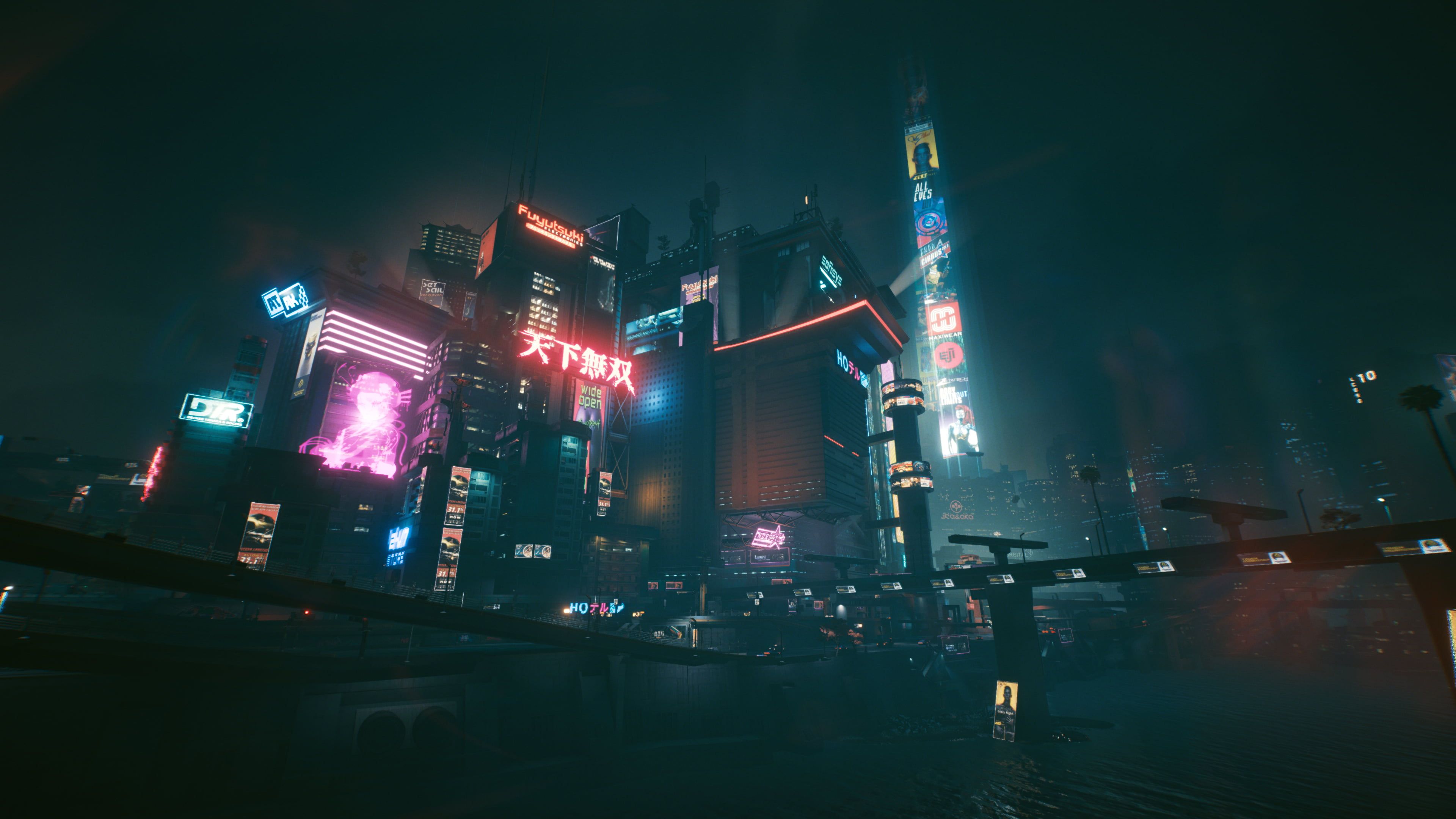 Cyberpunk 2077 city view  HD desktop wallpapers, 4K image