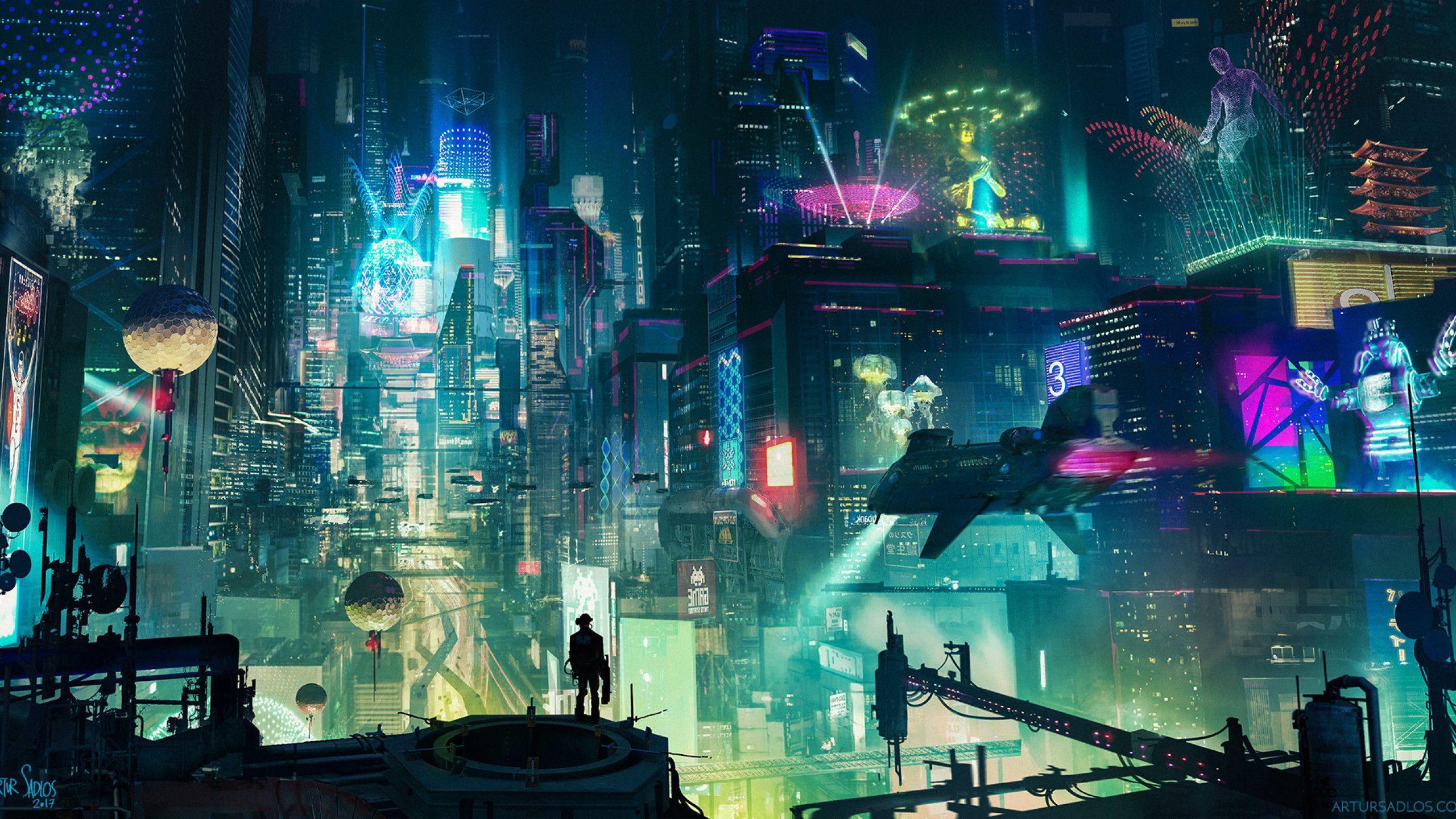 Cyberpunk City Live Wallpaper