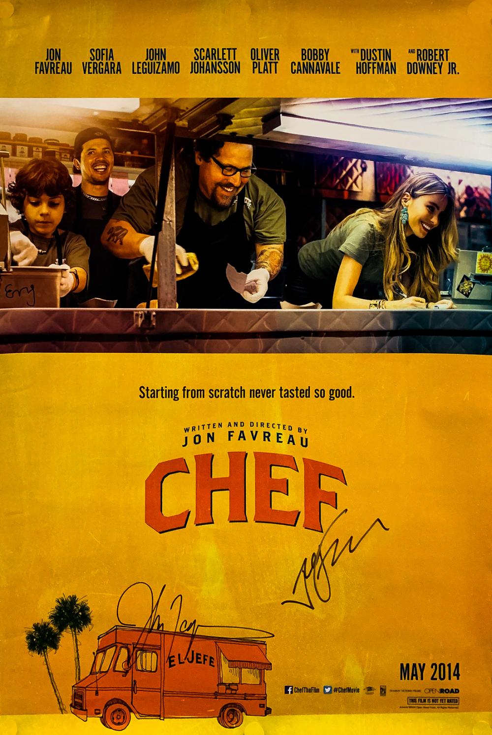 Sold Price: CHEF Cast Signed Movie Poster 6, 0119 11:00 AM PDT