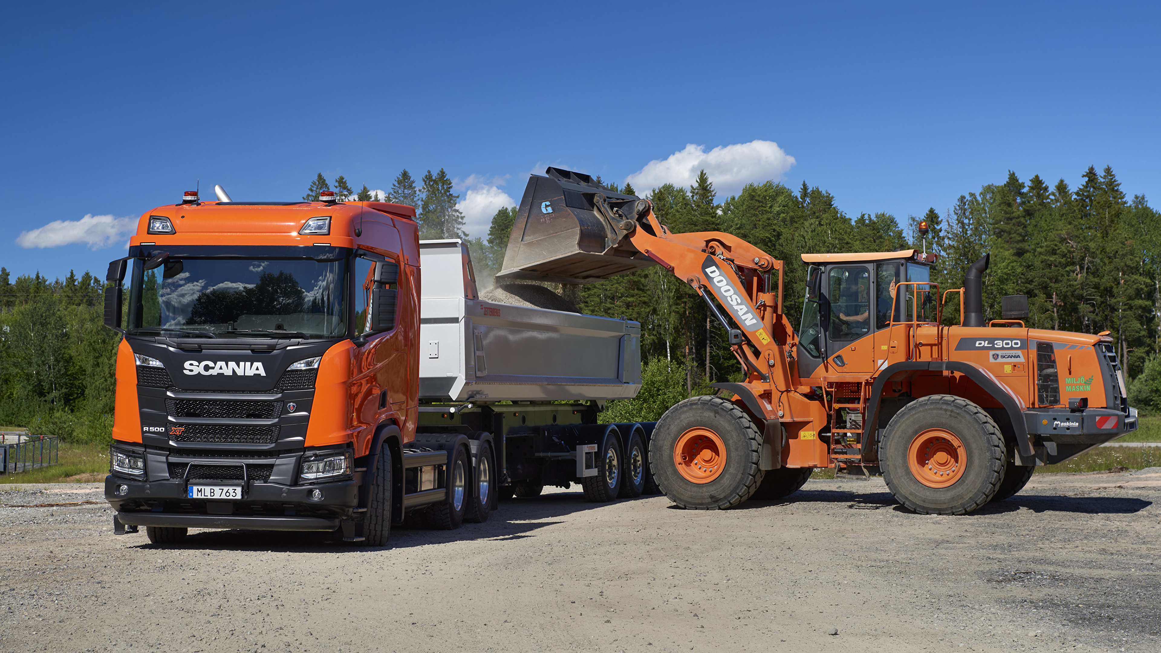 4K Dump Truck Wallpaper and Background Image