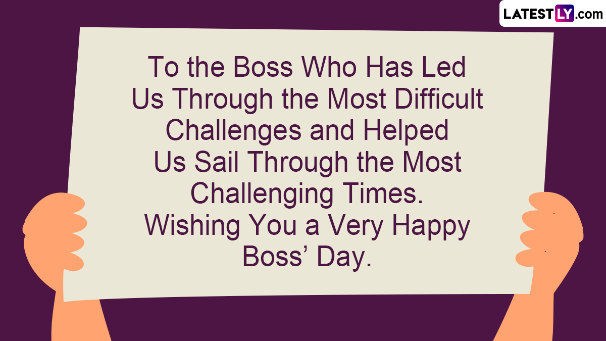 Boss' Day 2022 Image & HD Wallpaper For Free Download Online: Quotes, Messages, SMS and Wishes To Share With Your Head Who Keeps You Gainfully Employed