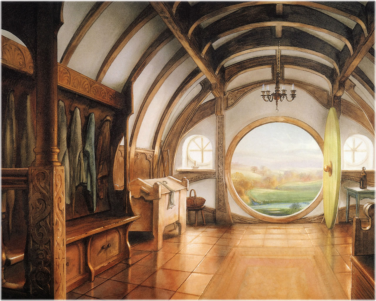 John Howe A Hobbits Dwelling Lord Of The Rings