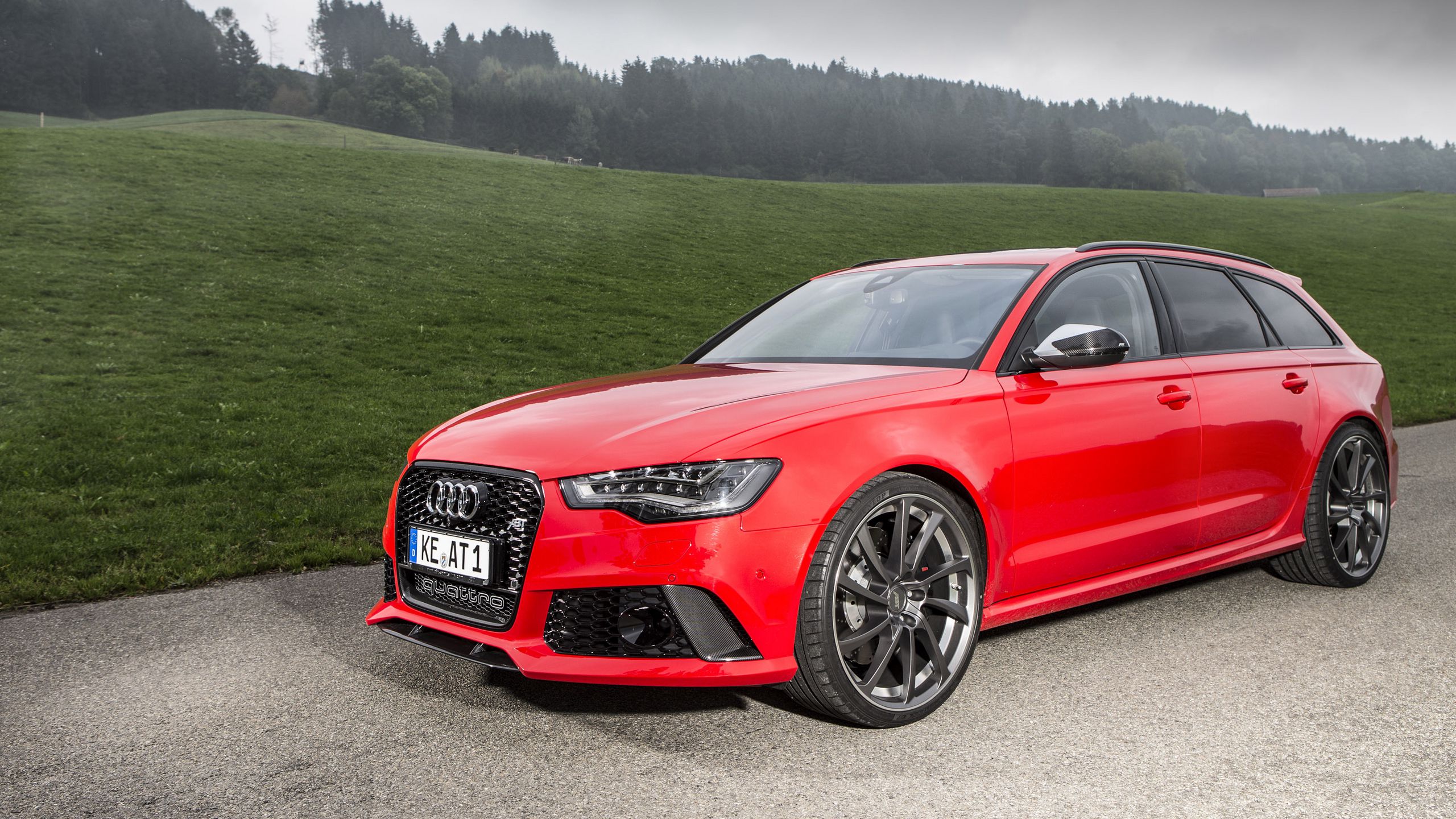 Download wallpaper 2560x1440 audi, rs6, abt, wagon, 2013 widescreen 16:9 HD background