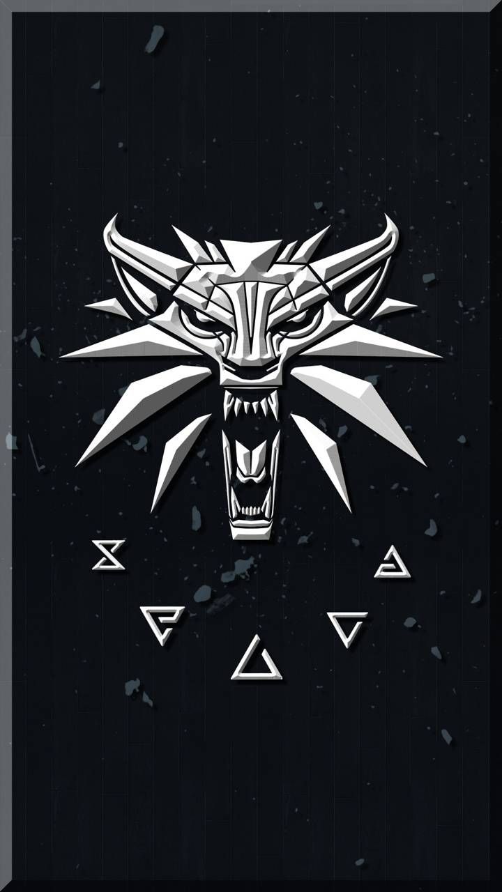 Download The Witcher Logo wallpaper by dwoods2545 now. Browse millions of popu. The witcher logo wallpaper, Witcher tattoo, The witcher game