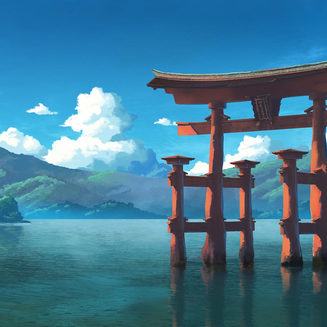 Steam Workshop::Shinto Gate Water Mountains Clouds