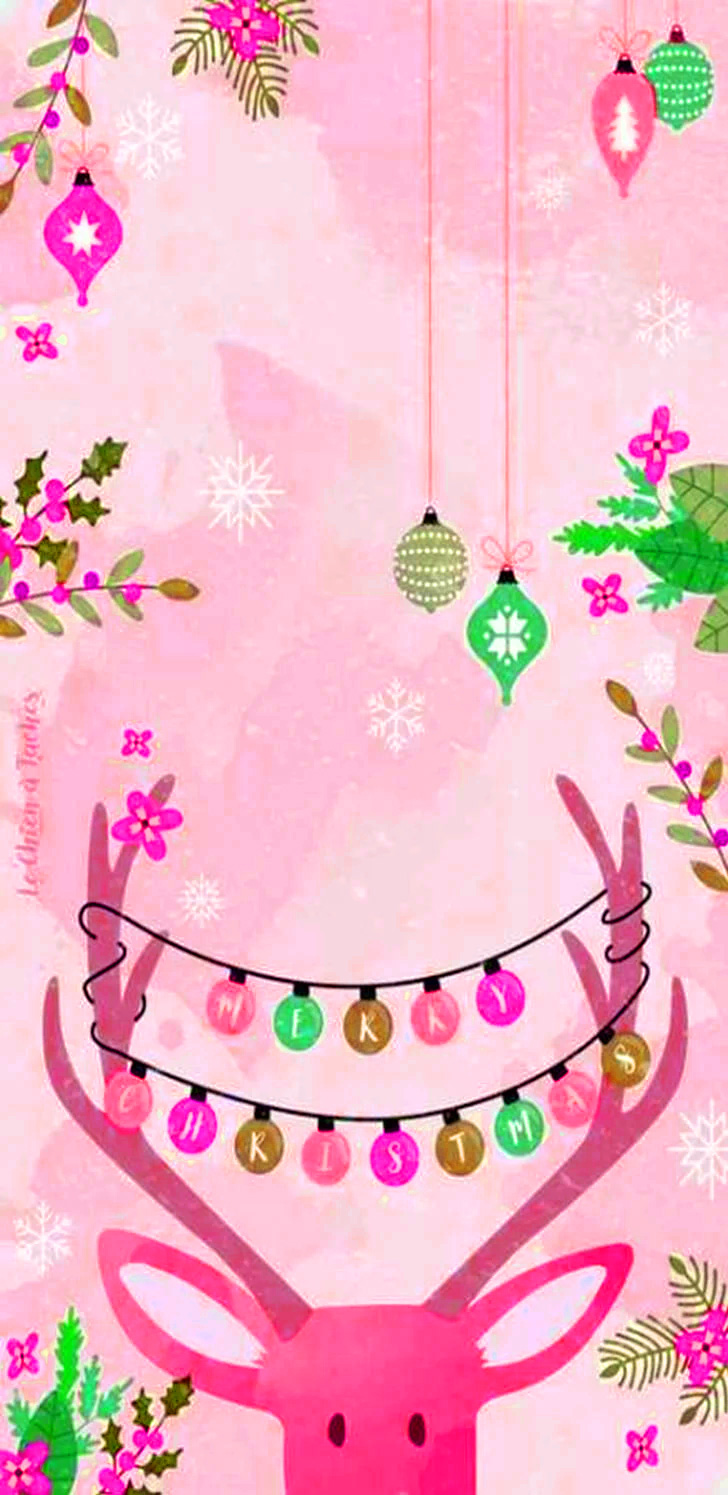 Pink Preppy Christmas Wallpapers - Wallpaper Cave