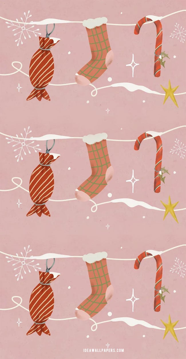 Pink Preppy Christmas Wallpapers - Wallpaper Cave