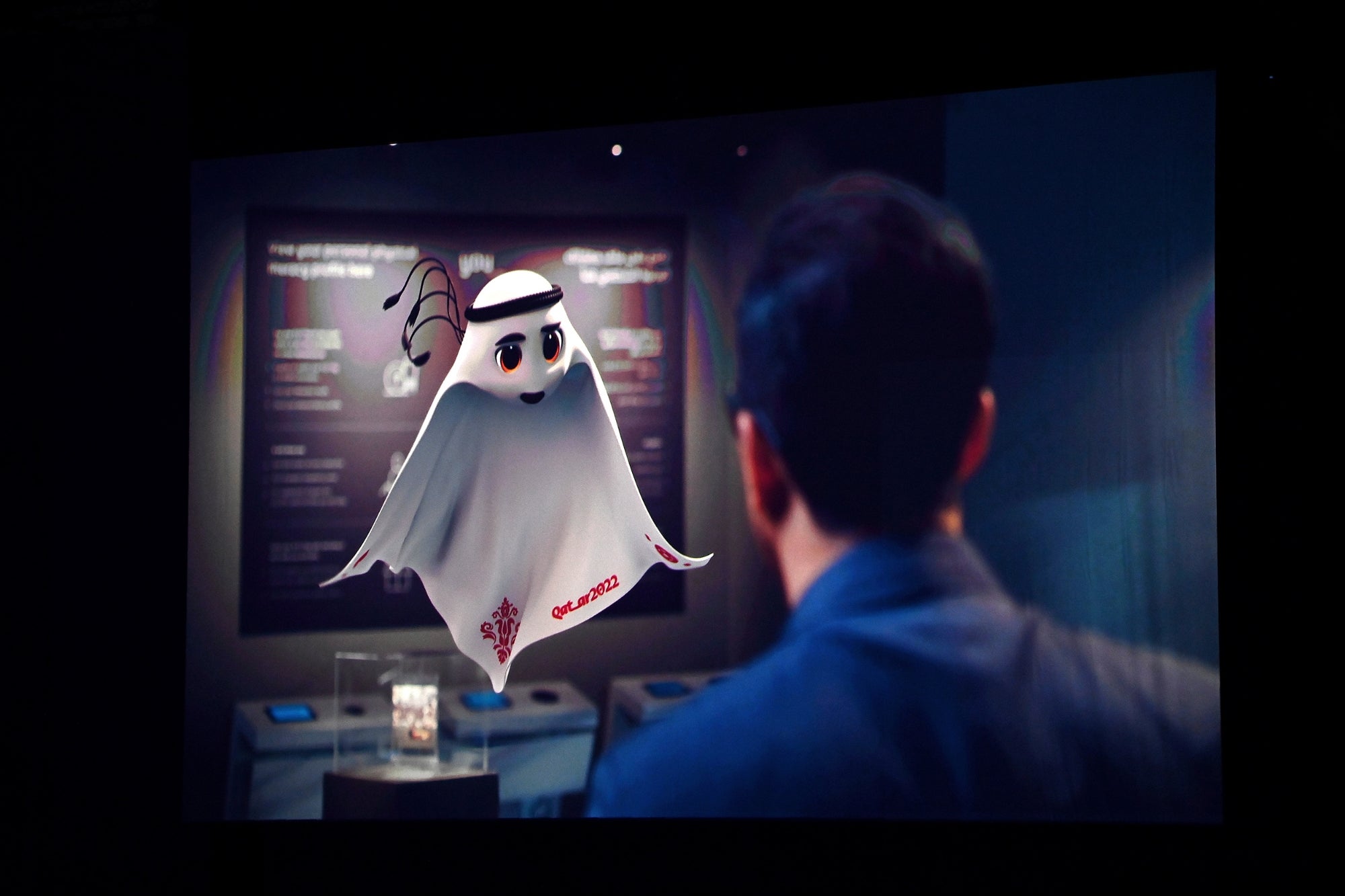 He is La'ebb, the mascot of the Qatar 2022 World Cup