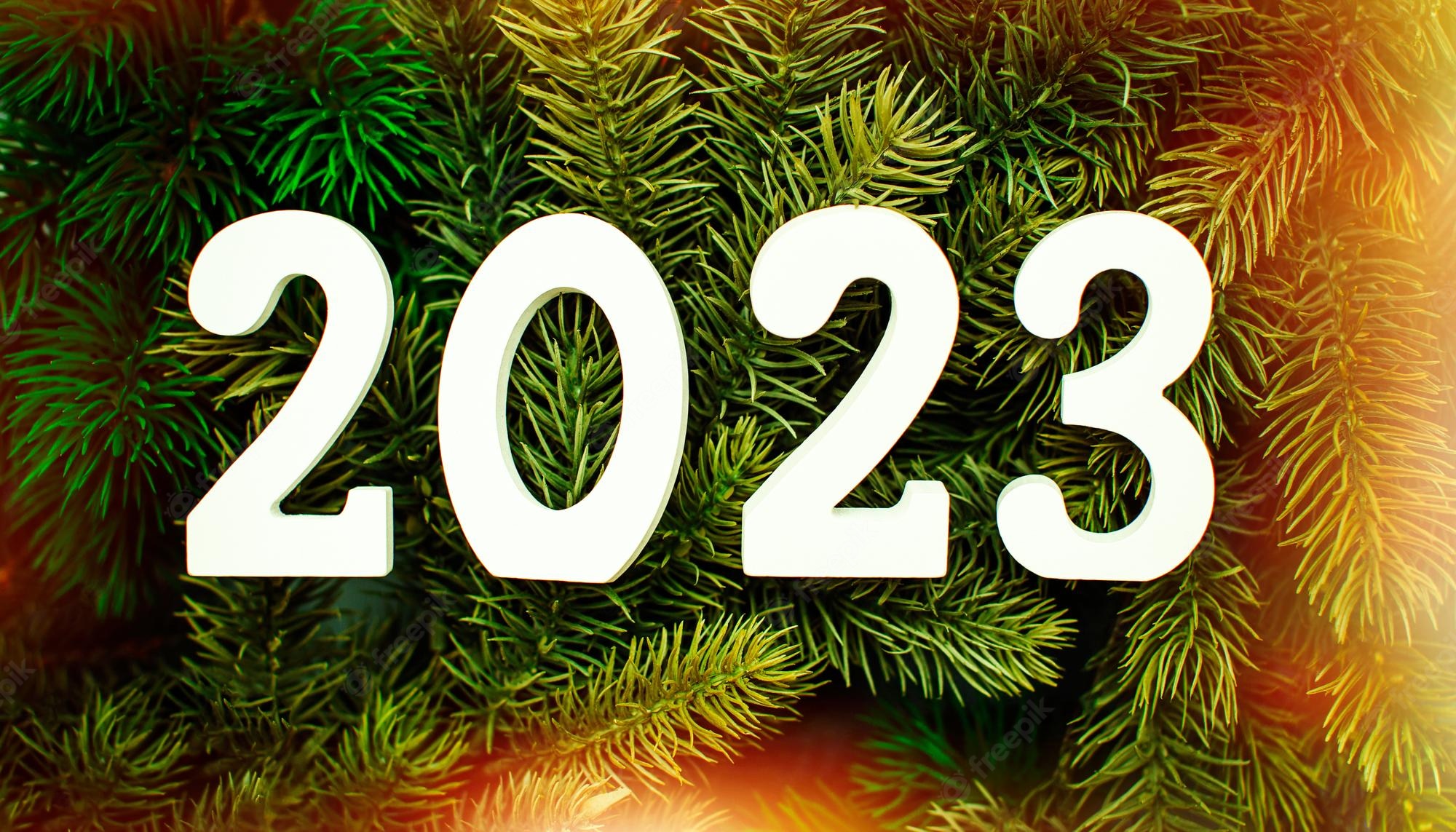 Premium Photo. New year's eve 2023 celebration background happy new year 2023