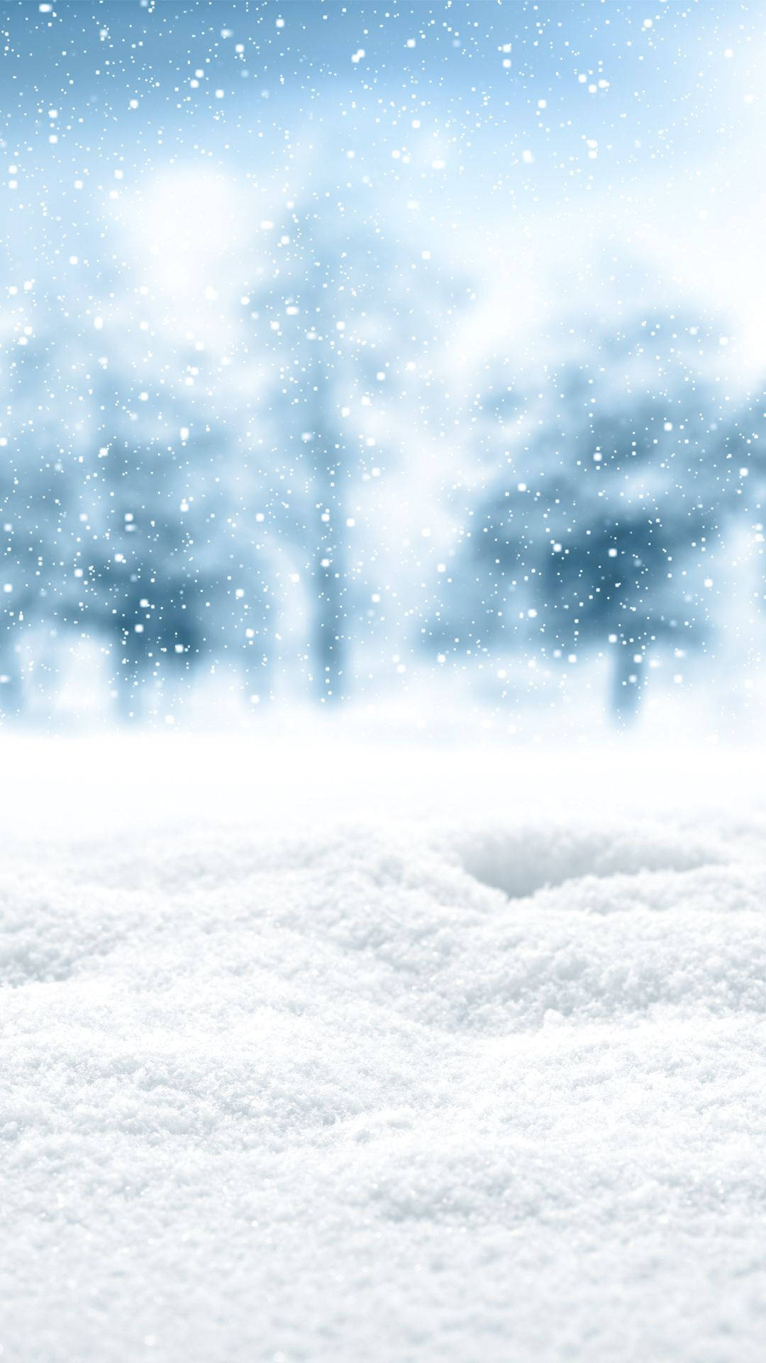 Download White Falling Snow Winter iPhone Wallpaper