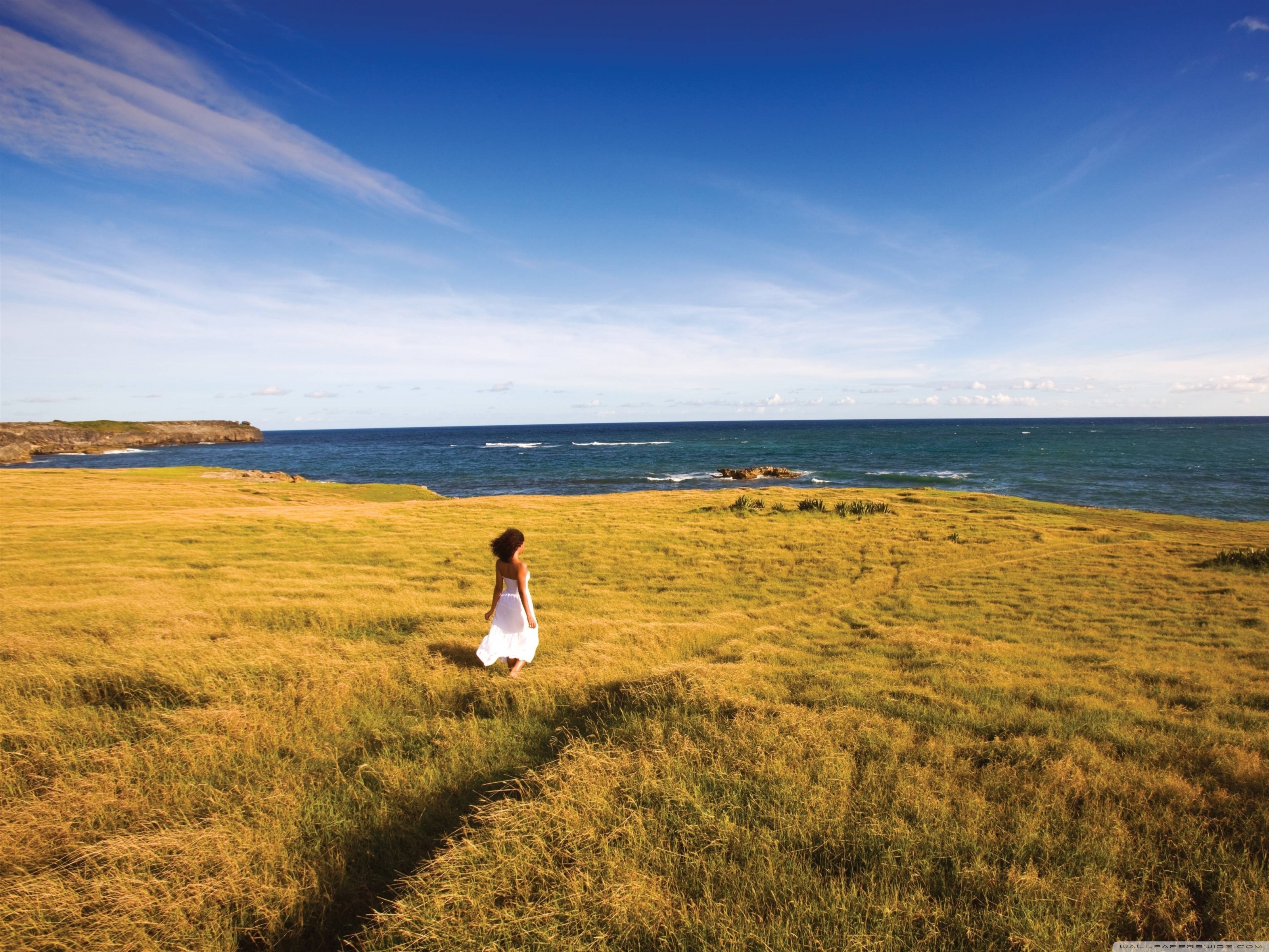 Woman In Nature Ultra HD Desktop Background Wallpaper for: Multi Display, Dual Monitor, Tablet