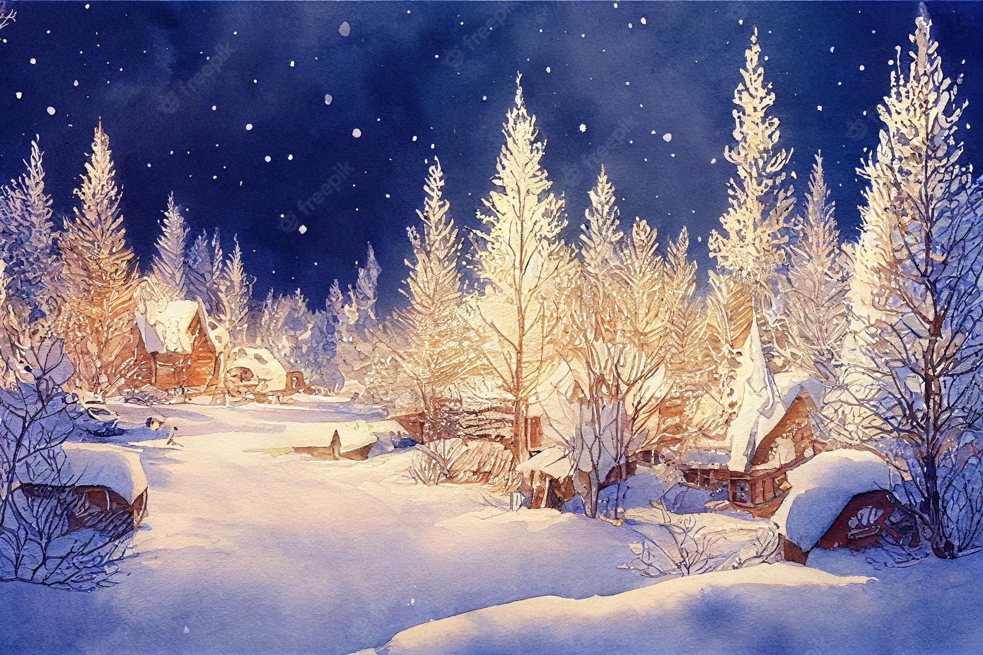 Snow falling background Image. Free Vectors, & PSD