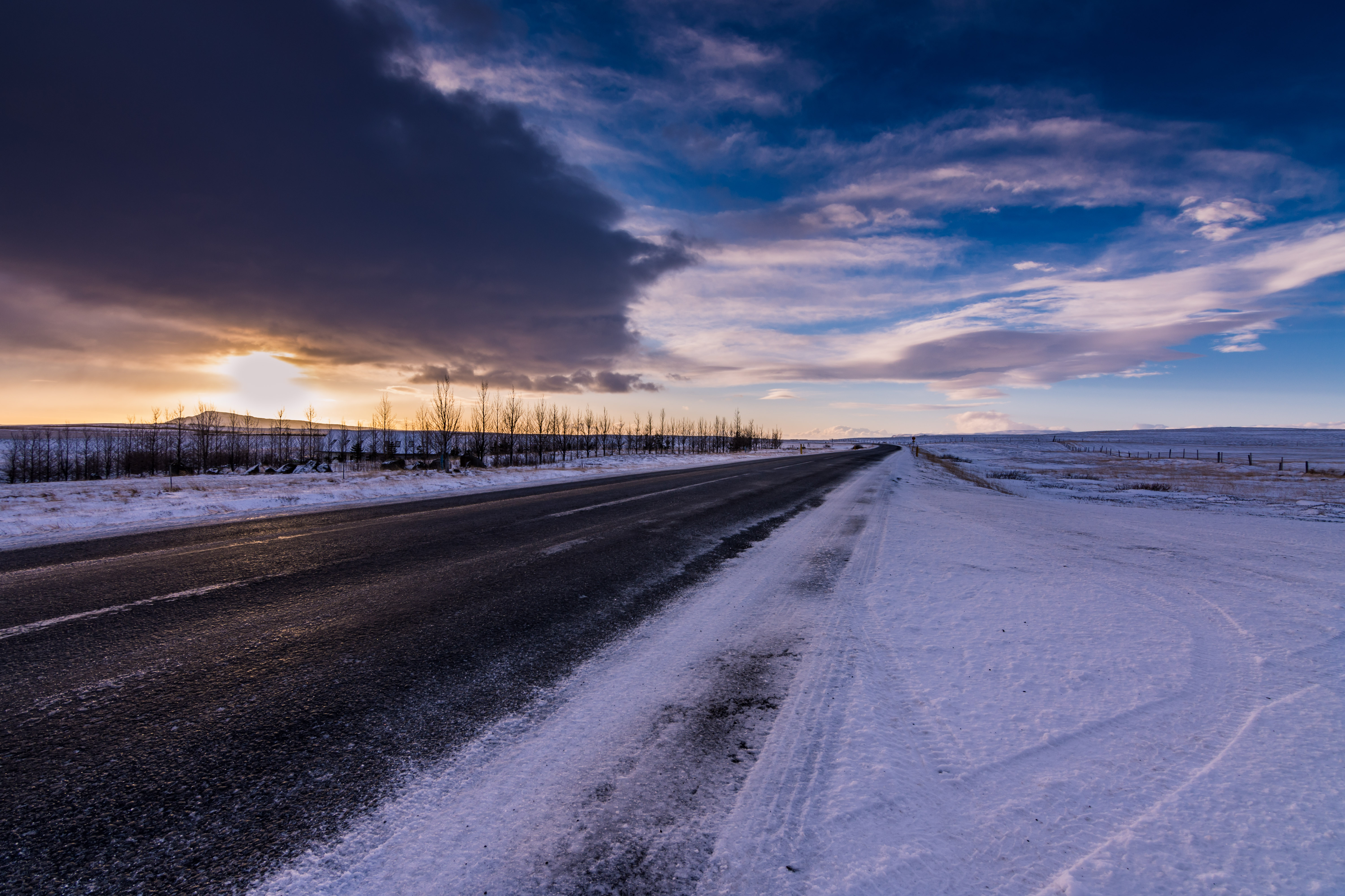 Winter Road Royalty Free And Image