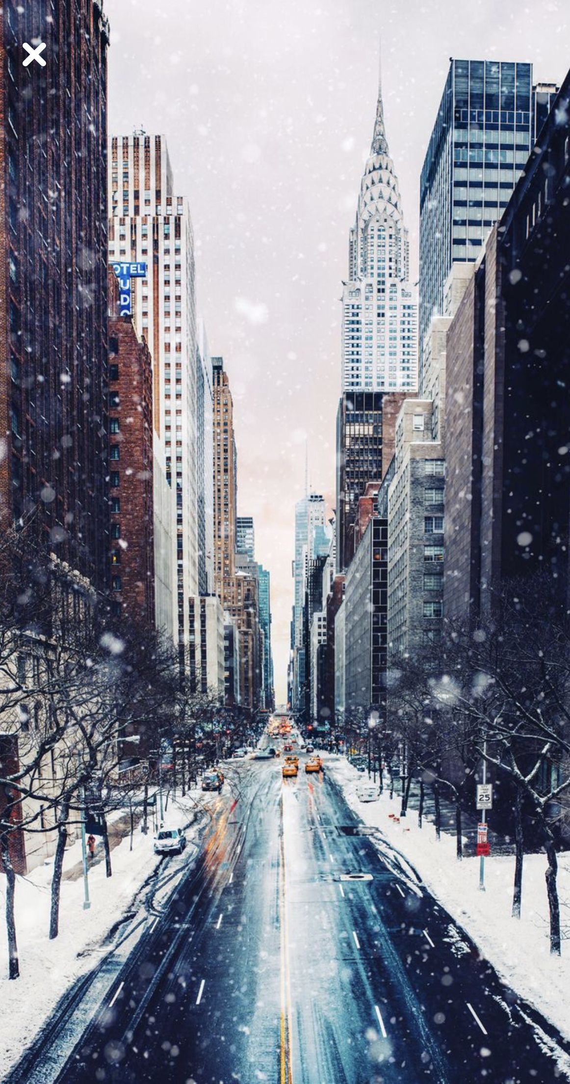Manhattan Winter Wallpaper Free