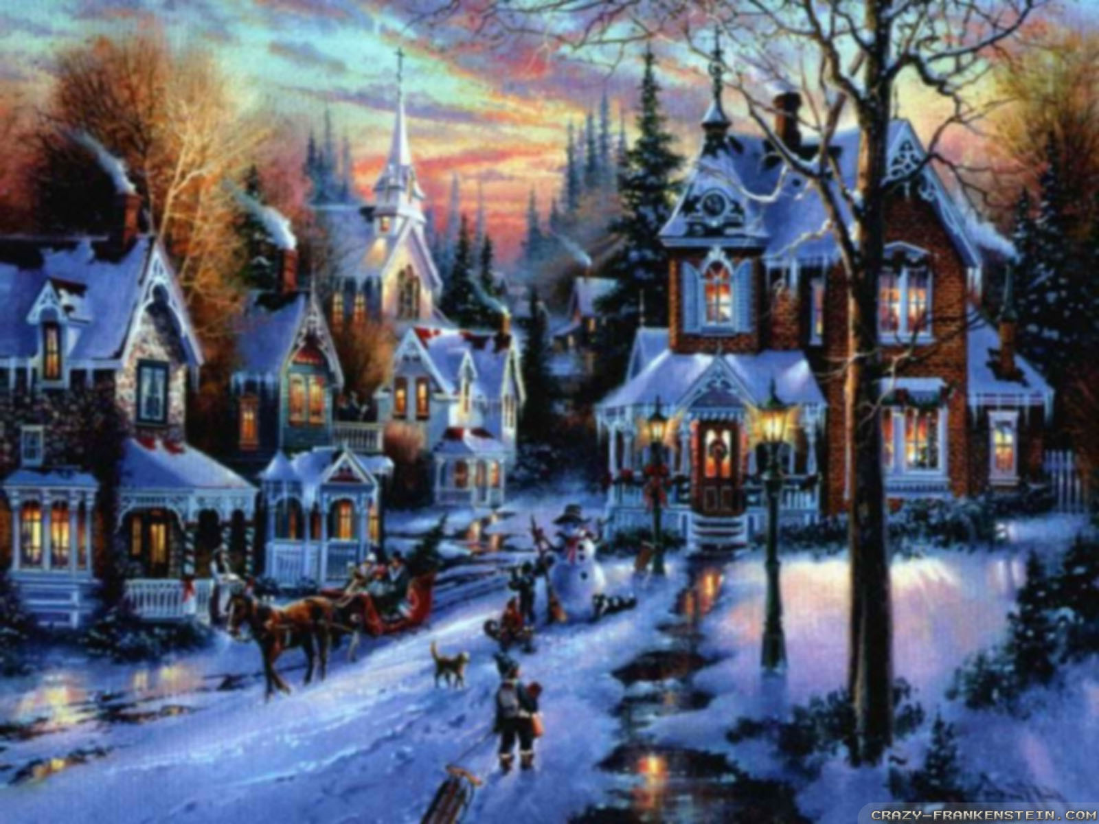 Christmas Village wallpaper 2