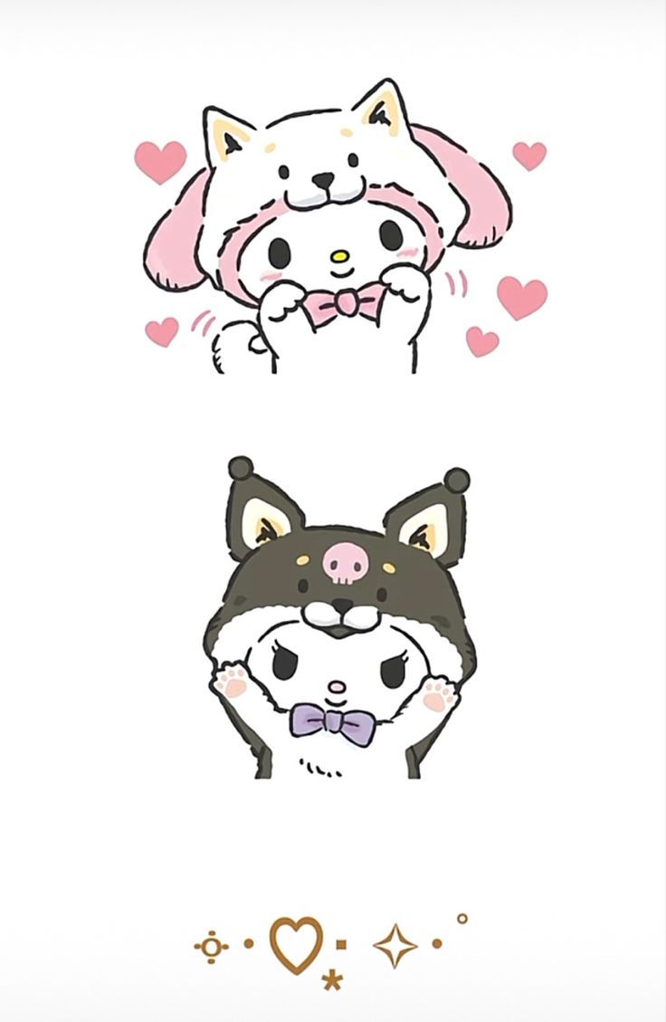 matching hello kitty wallpaper heartsTikTok Search