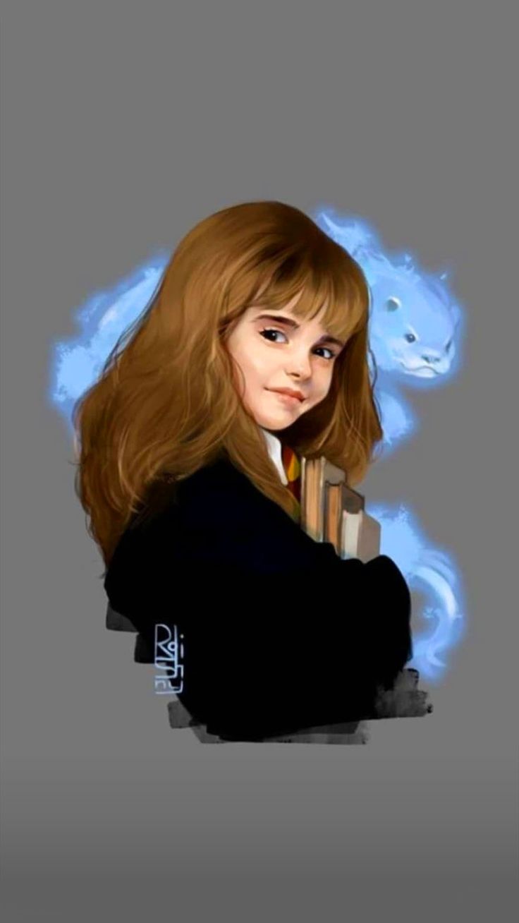 Hermione Granger Wallpaper. Harry potter painting, Harry potter cartoon, Harry potter drawings