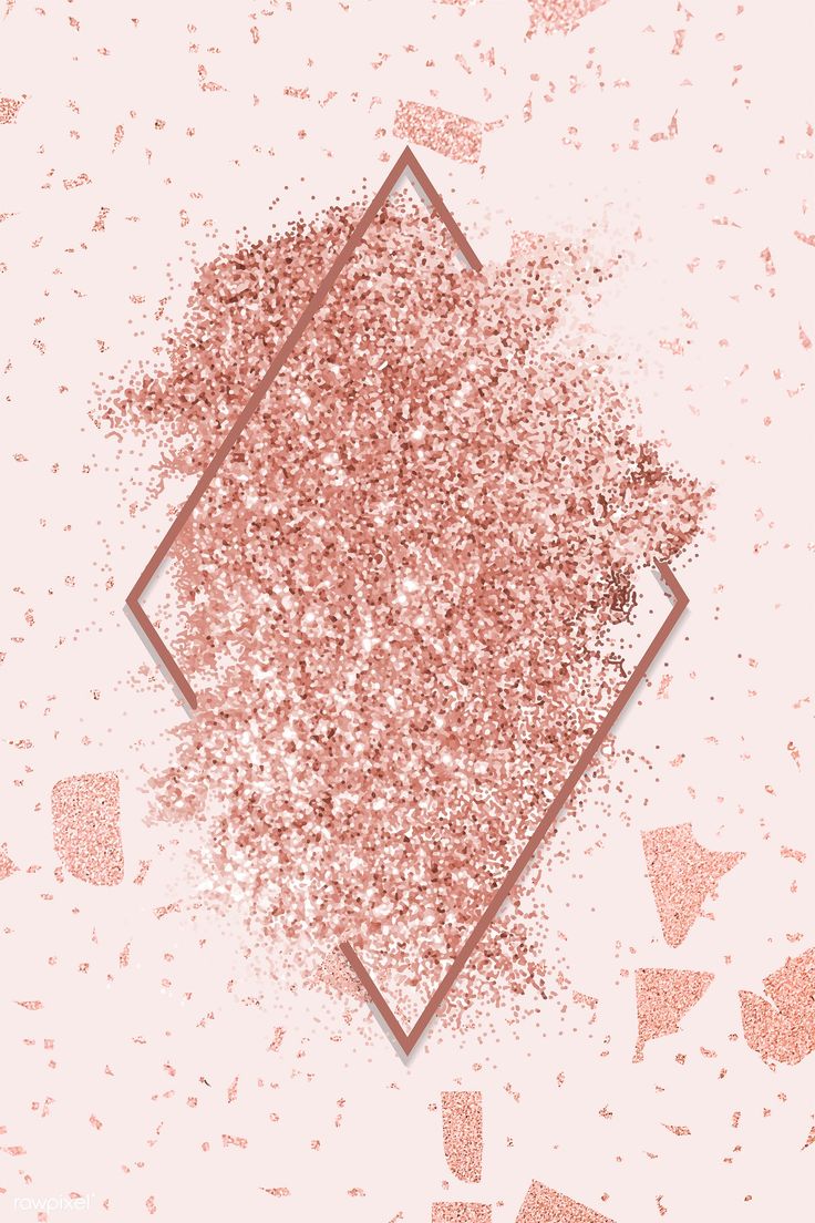 Pink gold glitter with a brownish red rhombus frame on a pink marble background vector.. Pink marble background, Pink marble wallpaper, Pink and gold background
