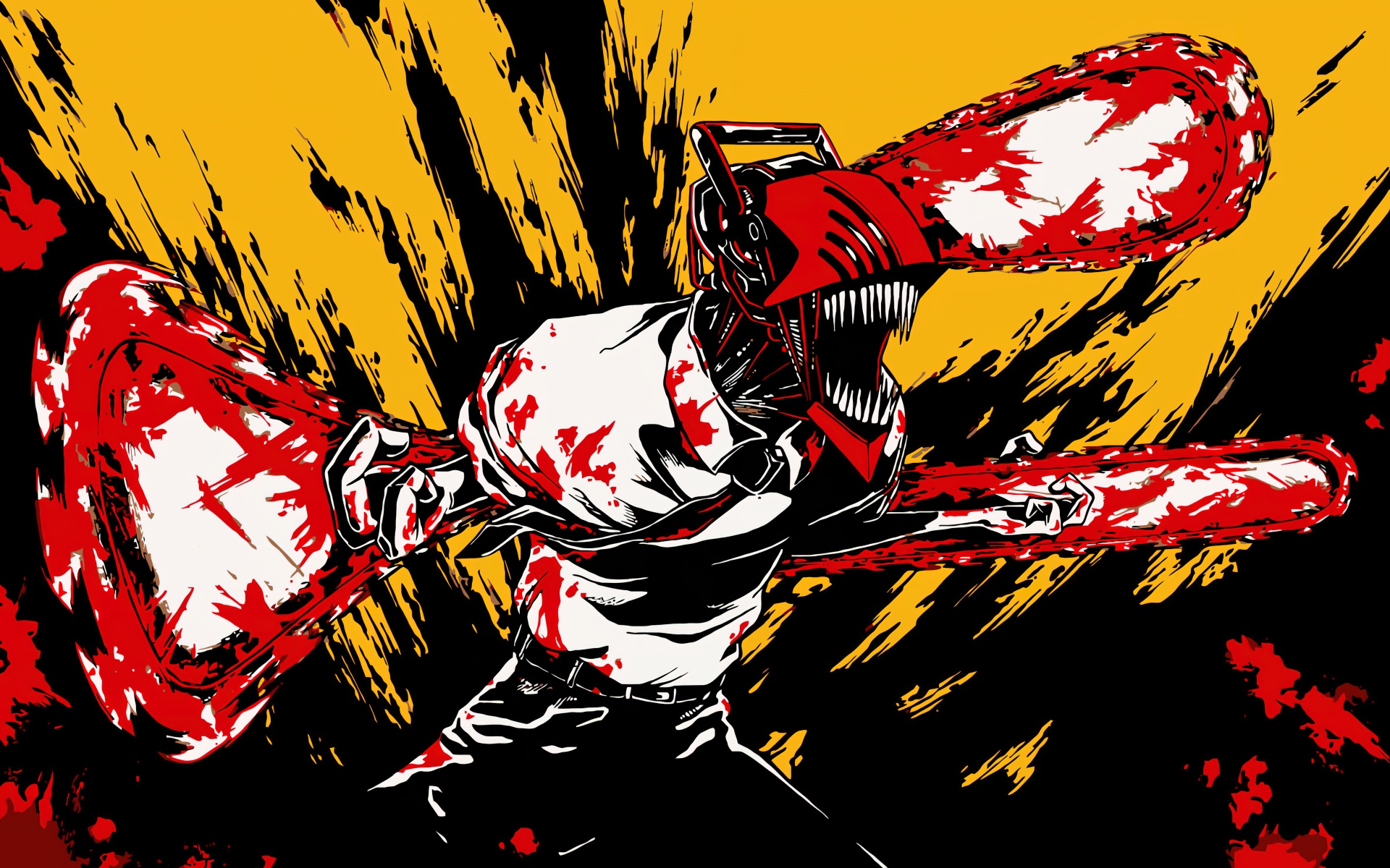 Chainsaw Man Wallpaper 4K, Manga series, 2022 Series