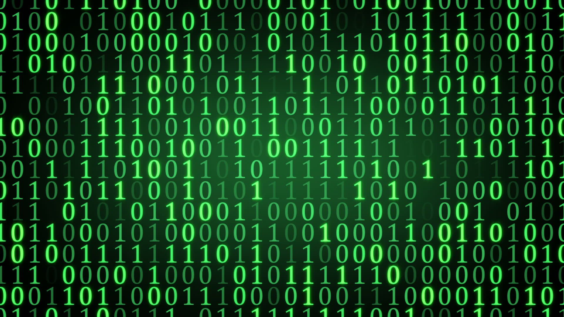 Green Binary Code Wallpaper Free Green Binary Code Background