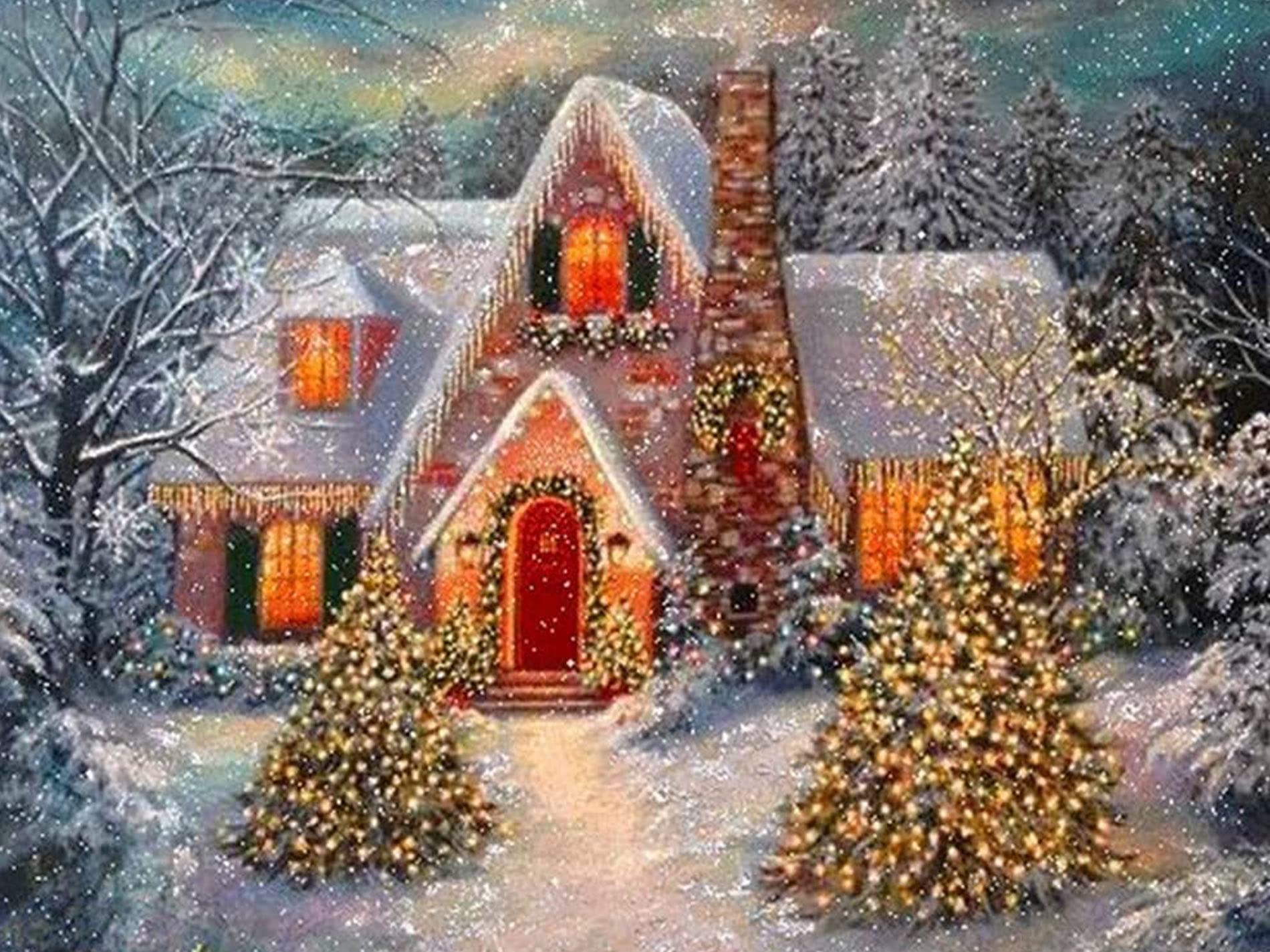 Painting Christmas Wallpapers - Wallpaper Cave