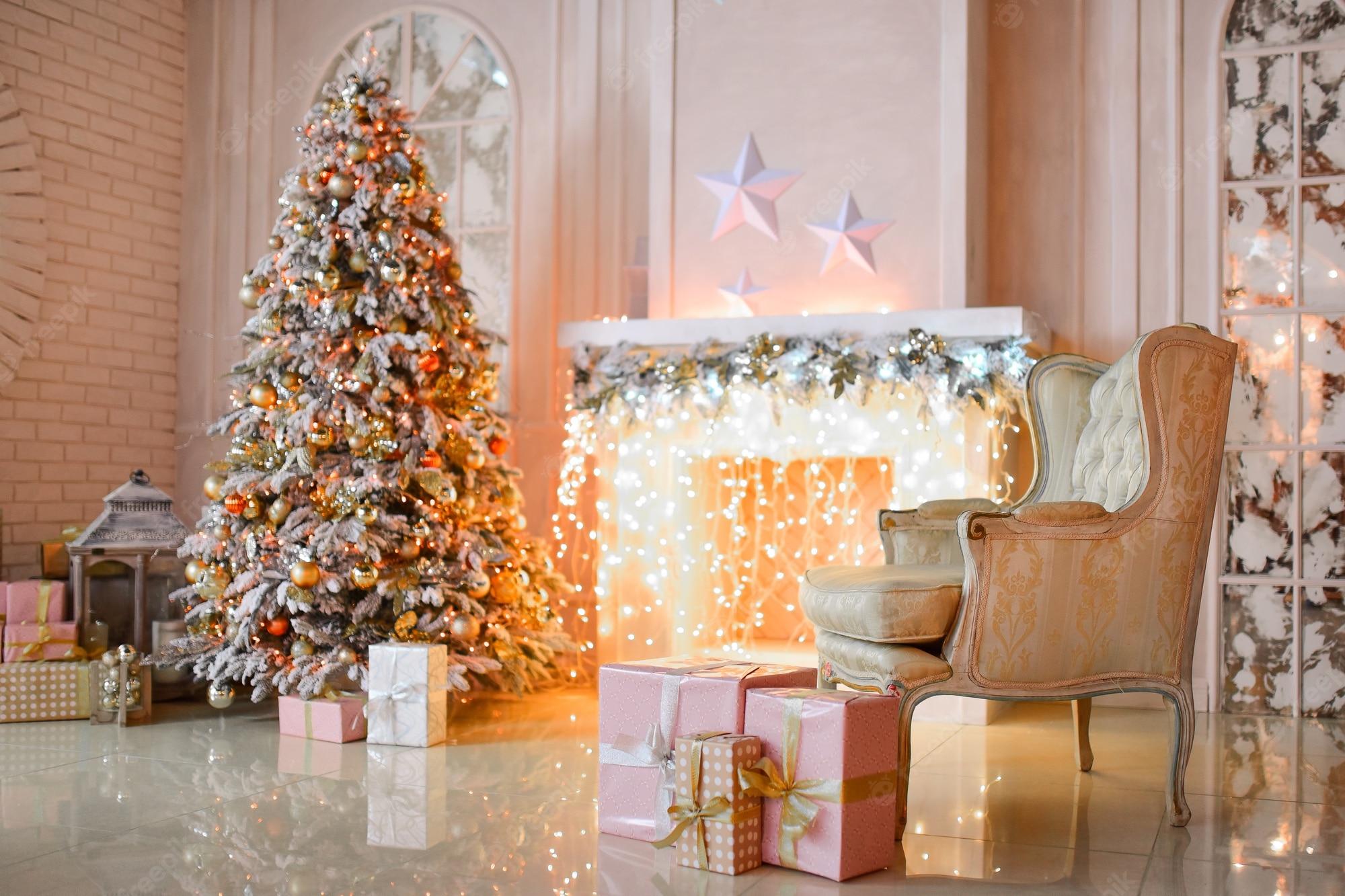 Christmas Living Room Wallpapers Wallpaper Cave