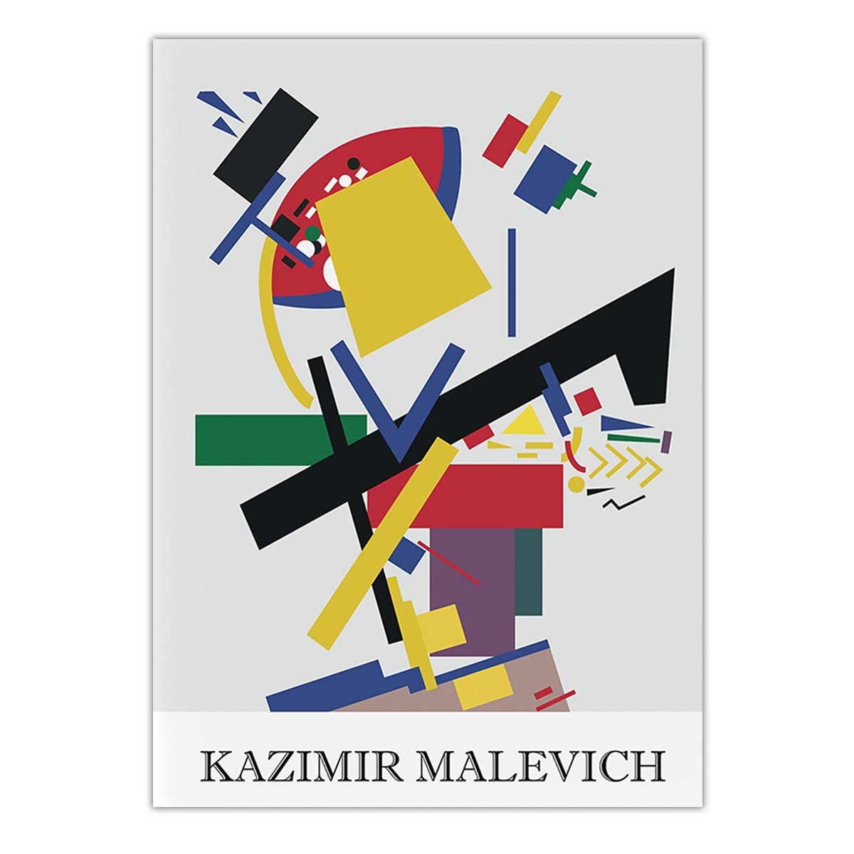 Kazimir Malevich Geometric Suprematism Wall Art Canvas Painting Nordic Posters And Prints Wall Picture For Living Room Decor《Untitled》(40x56cm-(15.7x22.1in), Unframed): Posters & Prints