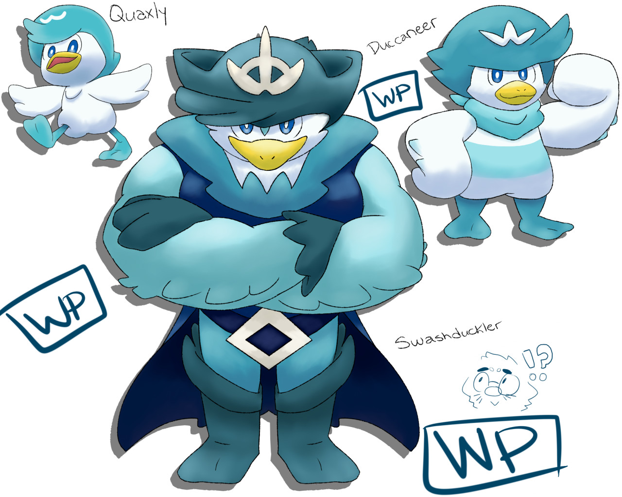 Quaxly Evolutions!!! By Wotter Power Fur Affinity [dot] Net