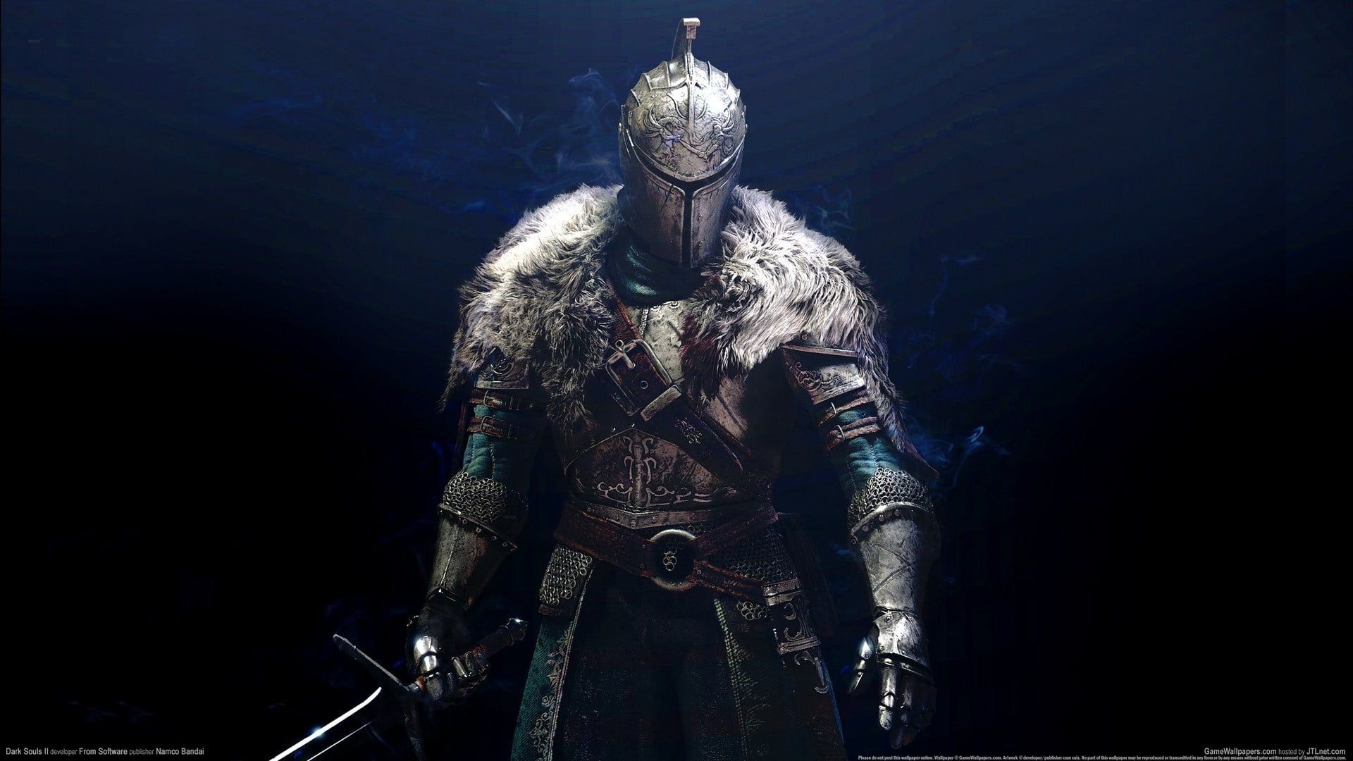 gray medieval armor and helm #game #armor #background #warrior #knight Dark Souls 2 P #wallpaper #hdwallpaper #desktop. Рыцарь, Игры, Картинки