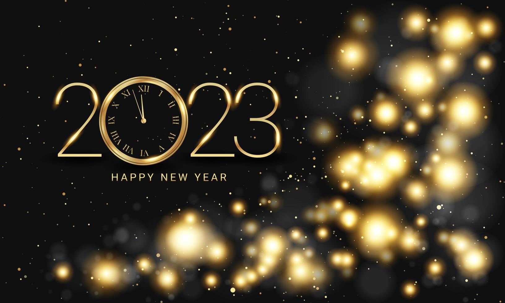 Diseño de fondo de cuenta regresiva de reloj de feliz año nuevo 2023. Vector en Vecteezy
