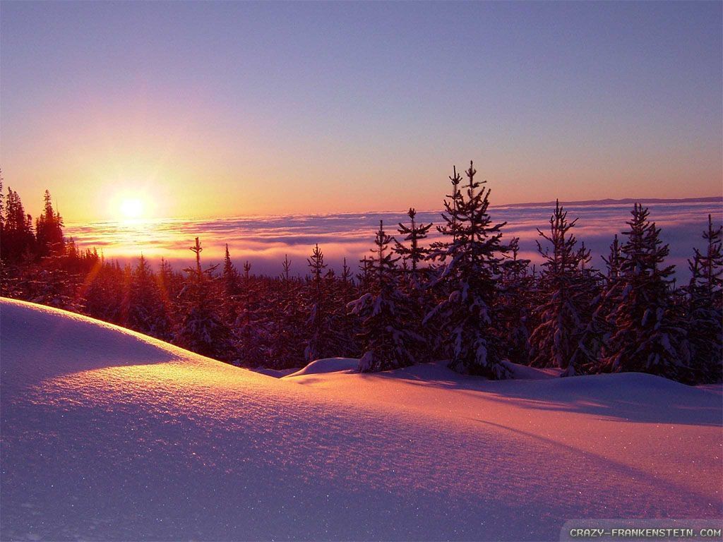 Sunrise Sunset Winter Desktop Wallpaper. Winter sunrise, Winter sunset, Sunrise sunset