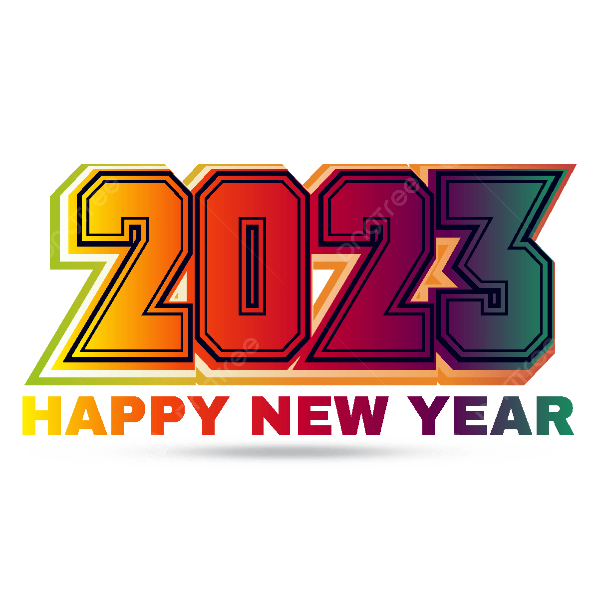 Imágenes De Feliz Año Nuevo 2023 PNG, Imágenes De Feliz Año Nuevo PNG y Vector para Descargar Gratis