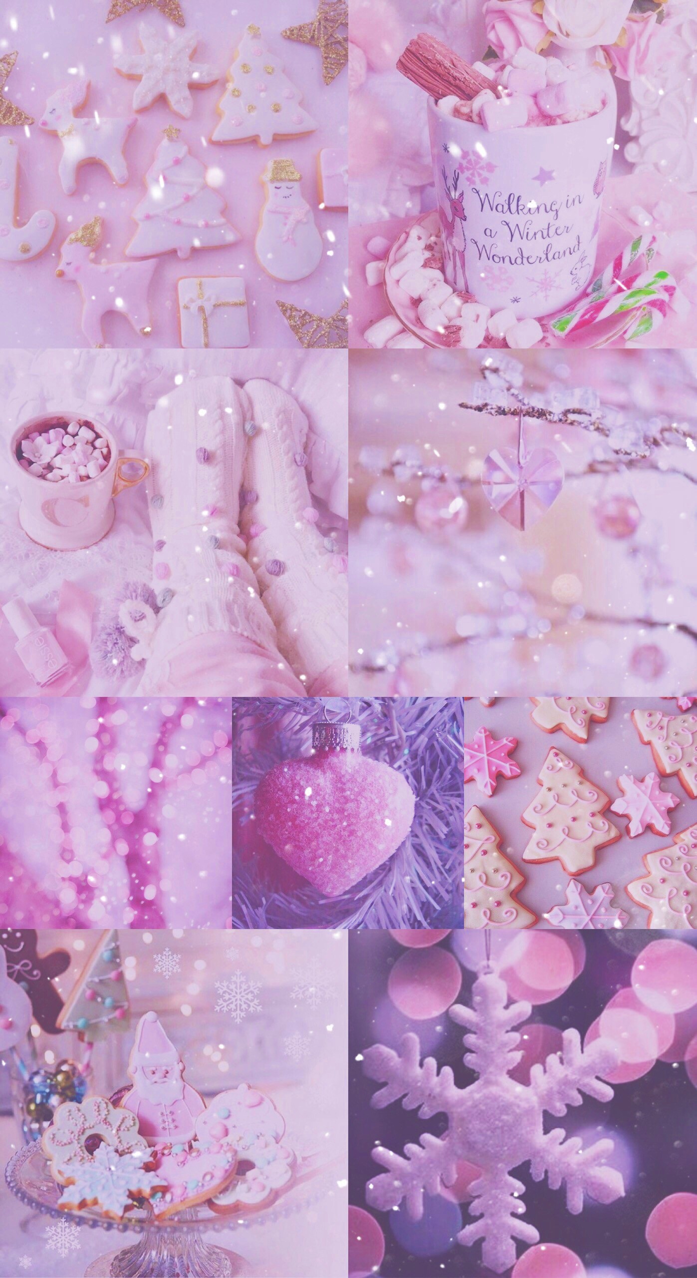 Pink Christmas Background