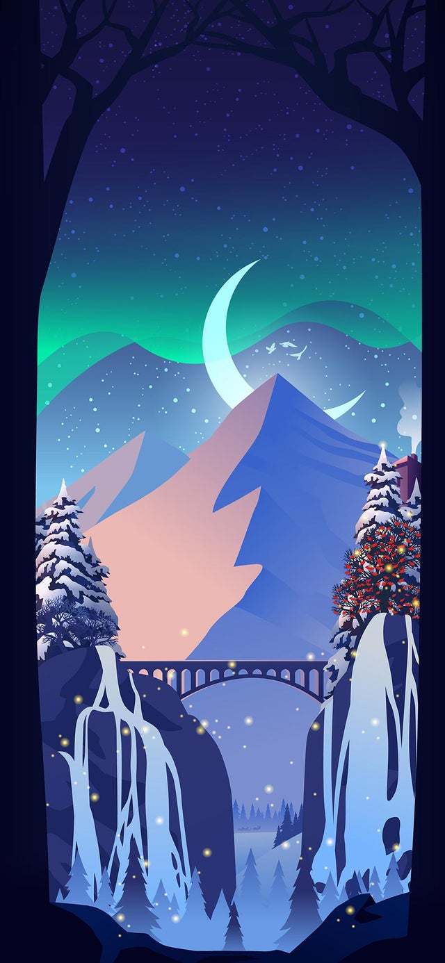 Christmas Wallpaper (Vector Illustration)